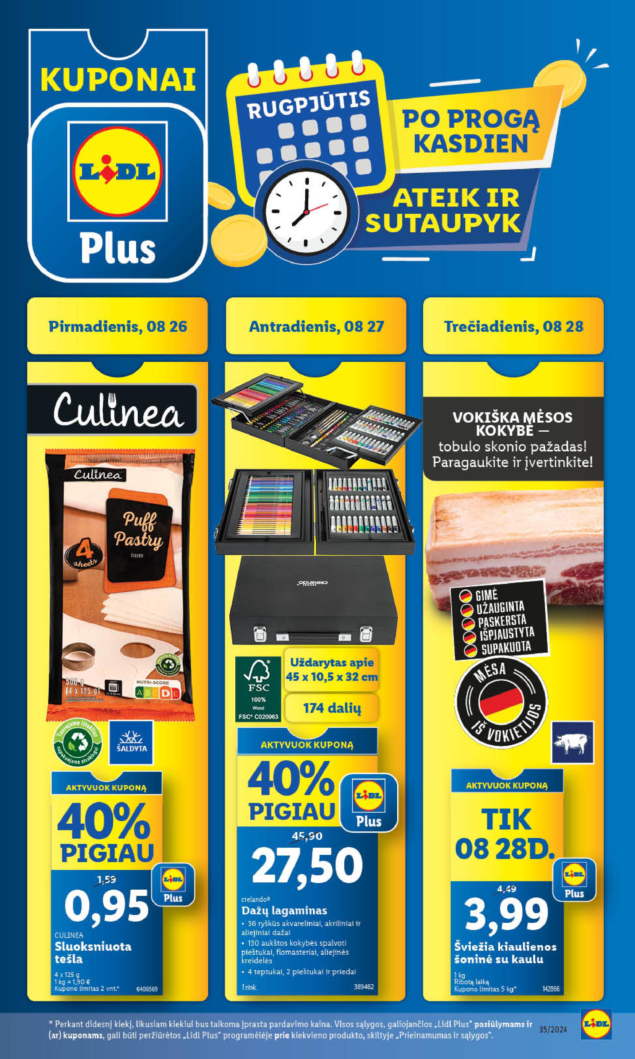 Naujausias LIDL kaininis katalogas 2024.08.26 - 2024.09.01