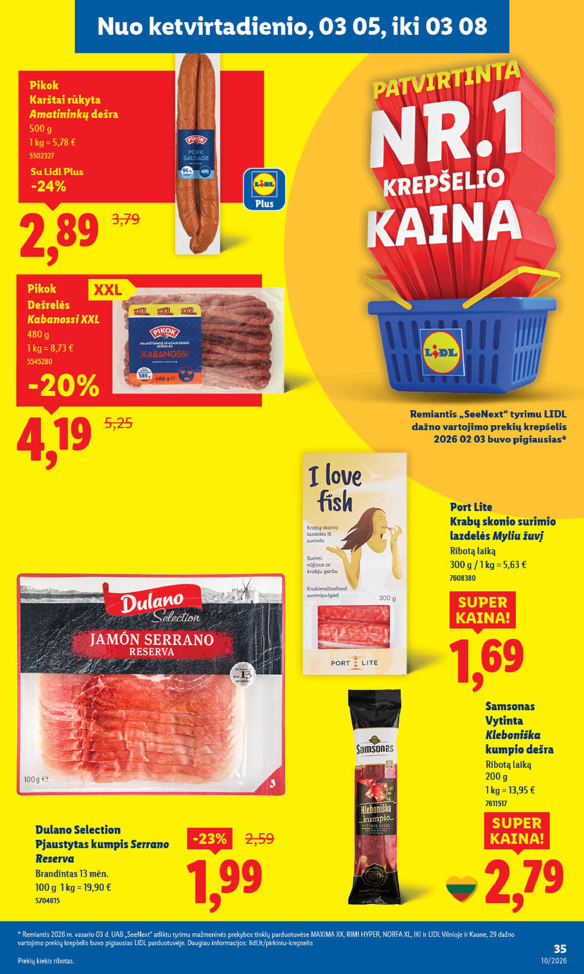 Naujausias LIDL kaininis katalogas 2026.03.02 - 2026.03.08
