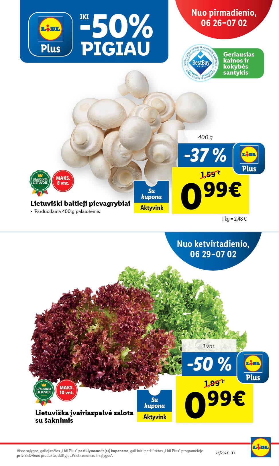 Naujausias LIDL kaininis katalogas 2023.06.26 - 2023.07.02