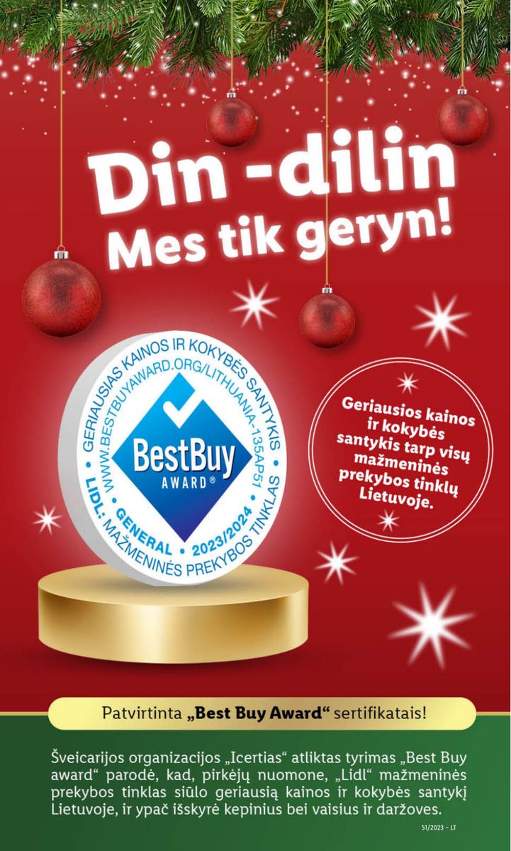 Naujausias LIDL kaininis katalogas 2023.12.18 - 2023.12.24