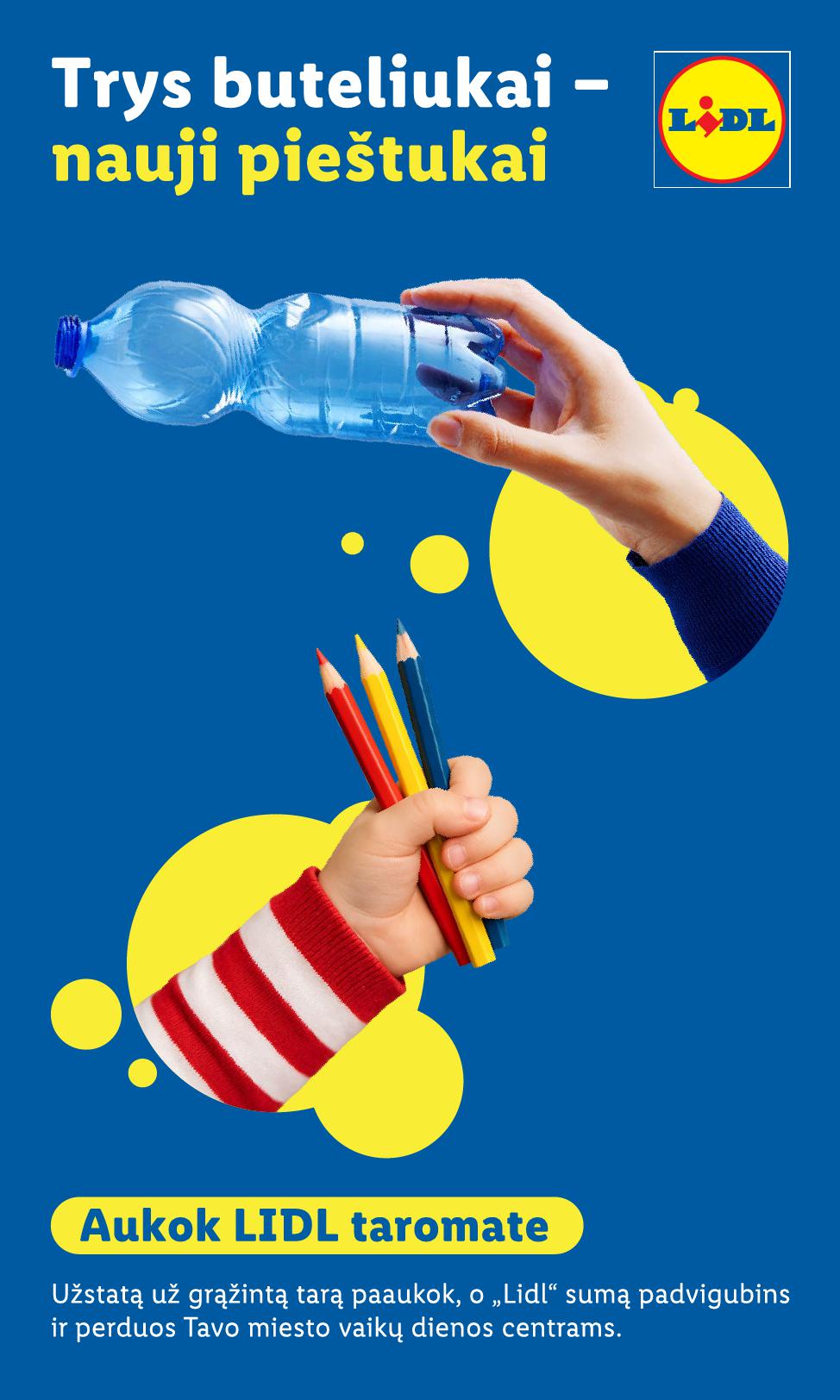 LIDL mokyklos prekių katalogas "Į žinių pasaulį" galioja nuo 2025.07.21