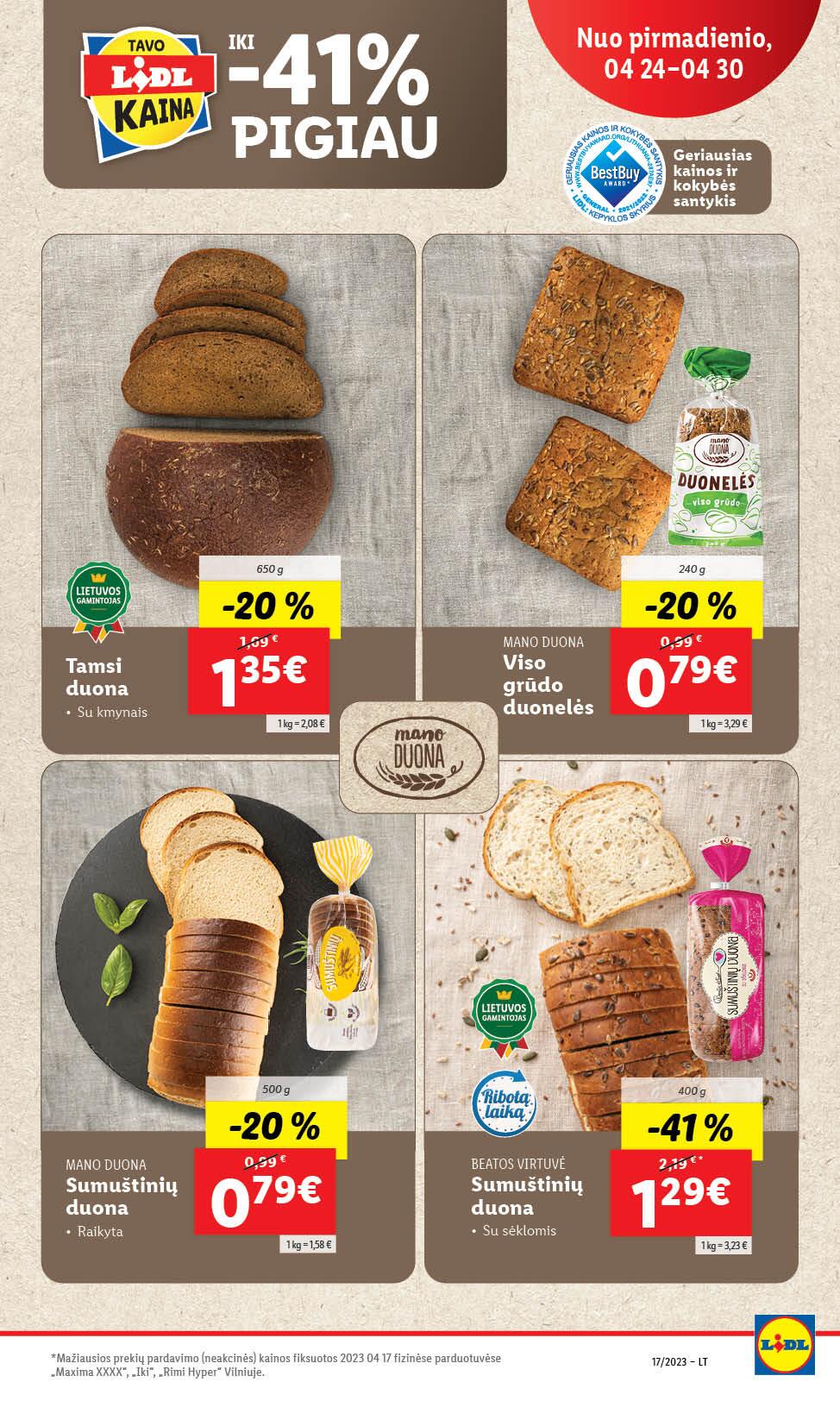 Naujausias LIDL kaininis katalogas 2023.04.24 - 2023.04.30