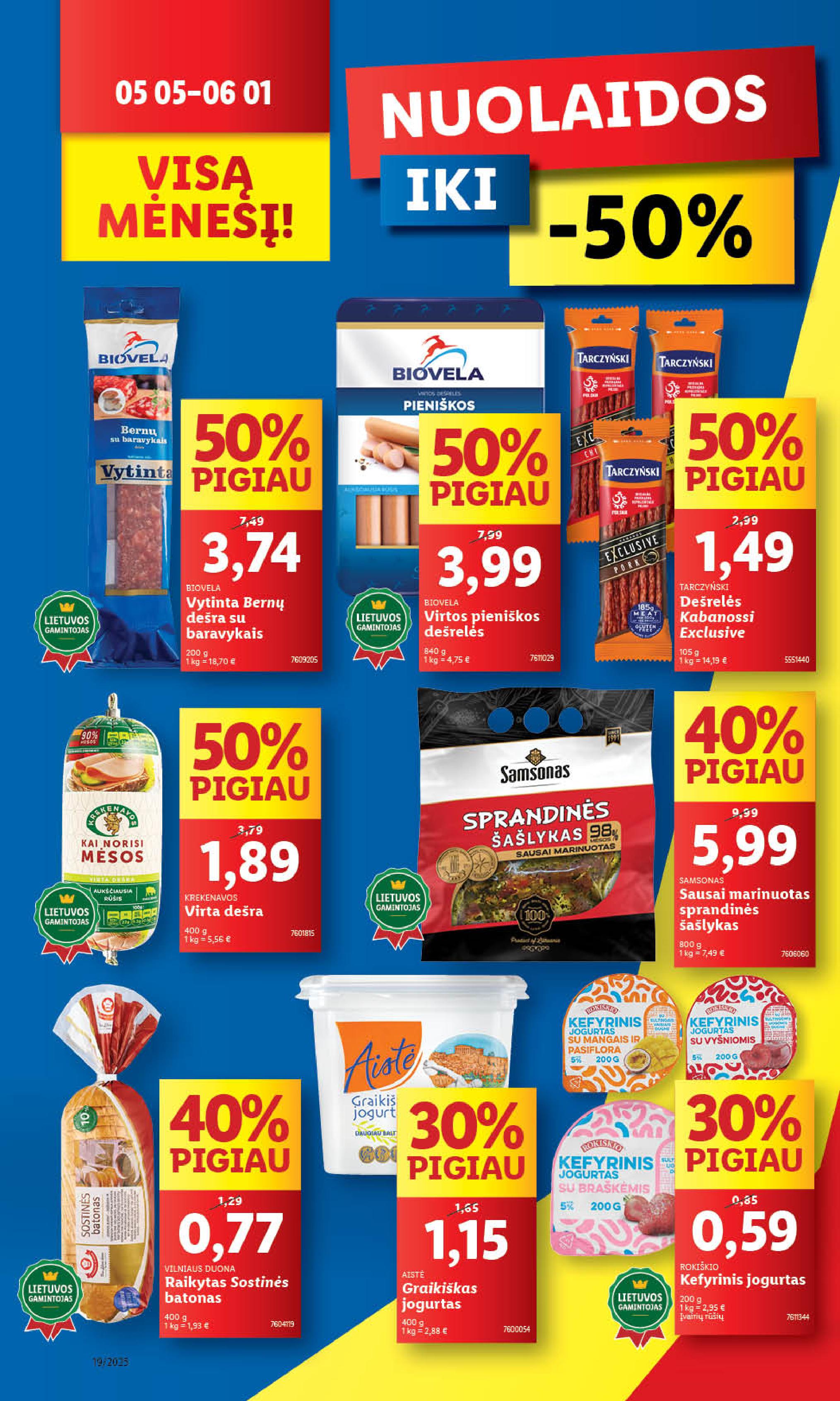 Naujausias LIDL kaininis katalogas 2025.05.05 - 2025.05.11