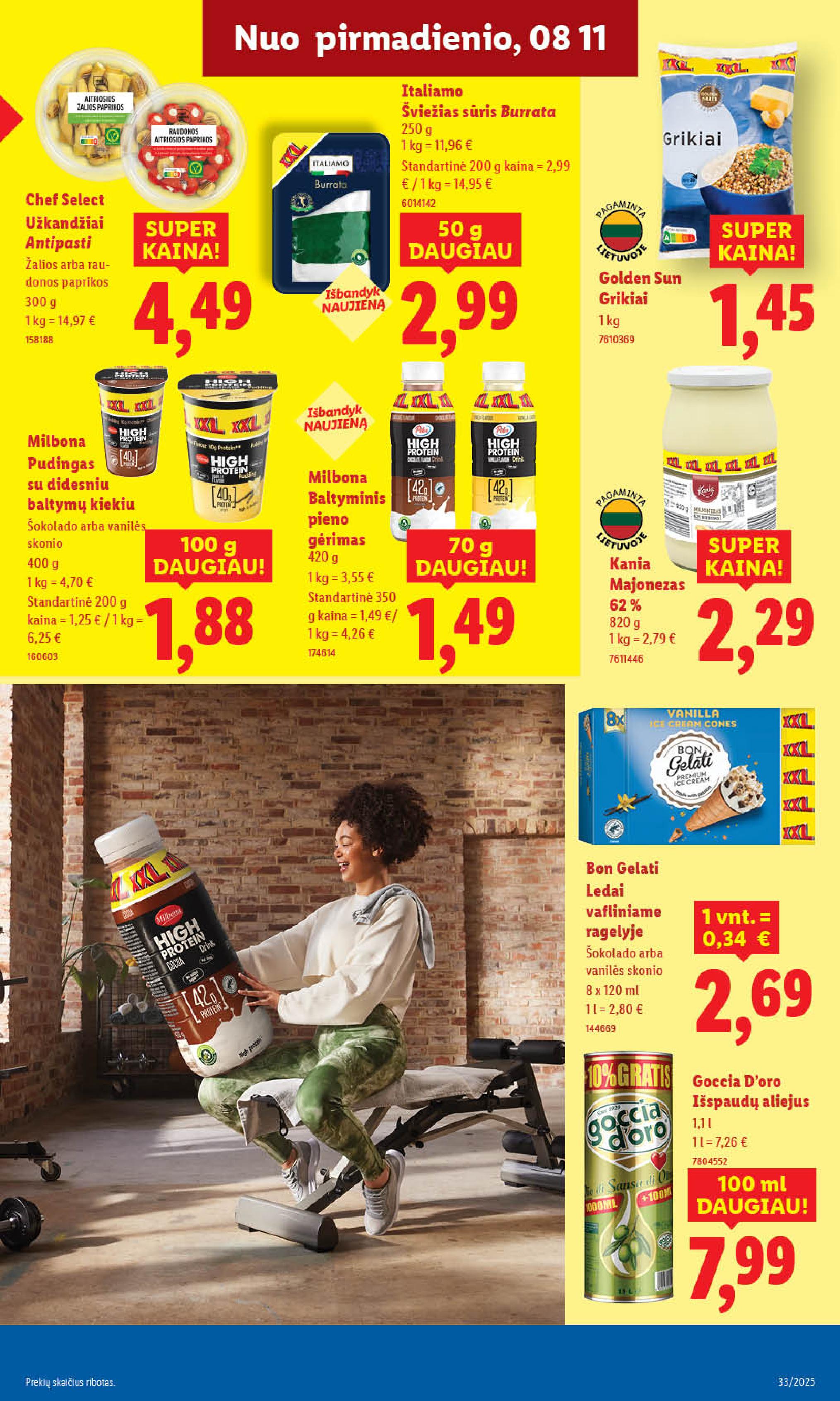 Naujausias LIDL kaininis katalogas 2025.08.11 - 2025.08.17