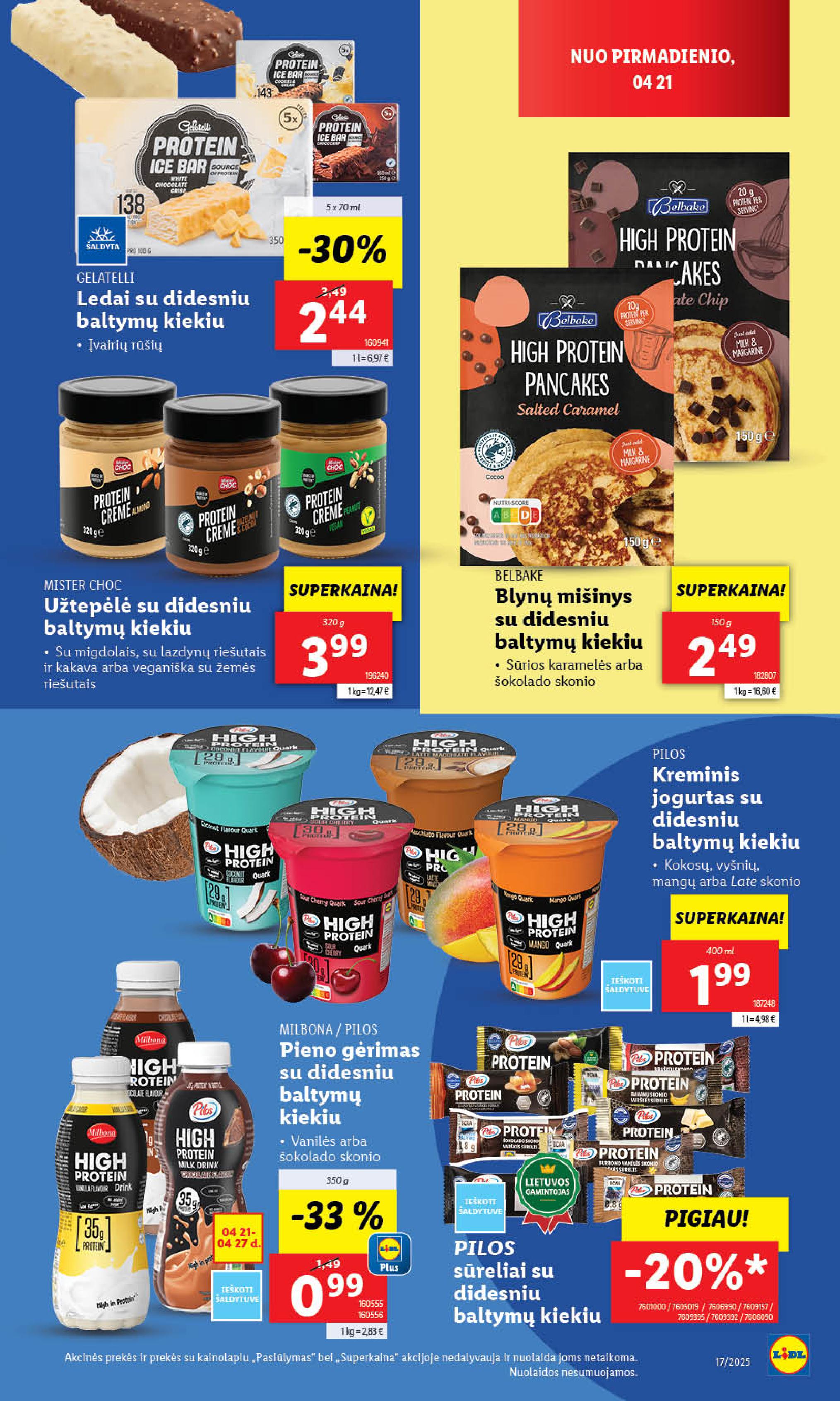 LIDL akcijų ir nuolaidų leidinys 2025.04.21 - 2025.04.27