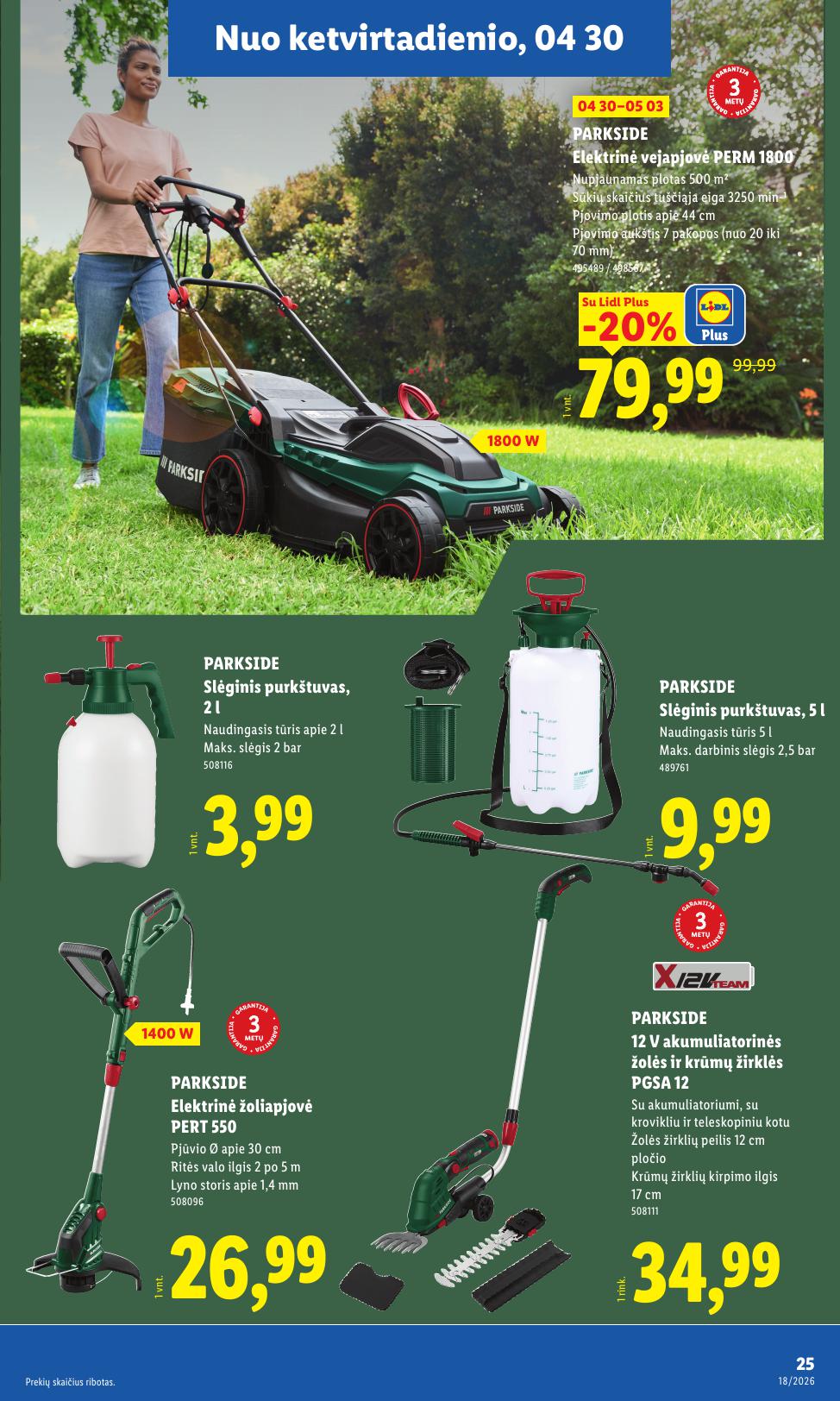 LIDL ne maisto prekių leidinys 2026.04.27 - 2026.05.03