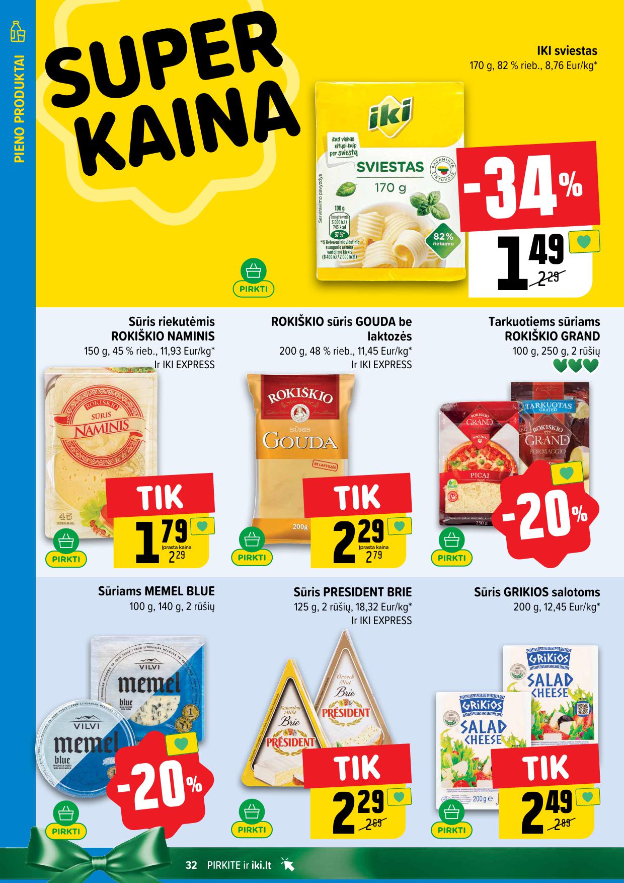 Naujausias IKI kaininis katalogas 2025.11.10 - 2025.11.16