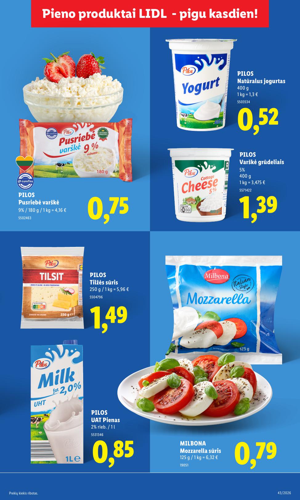 Naujausias LIDL kaininis katalogas 2026.10.26 - 2026.11.01