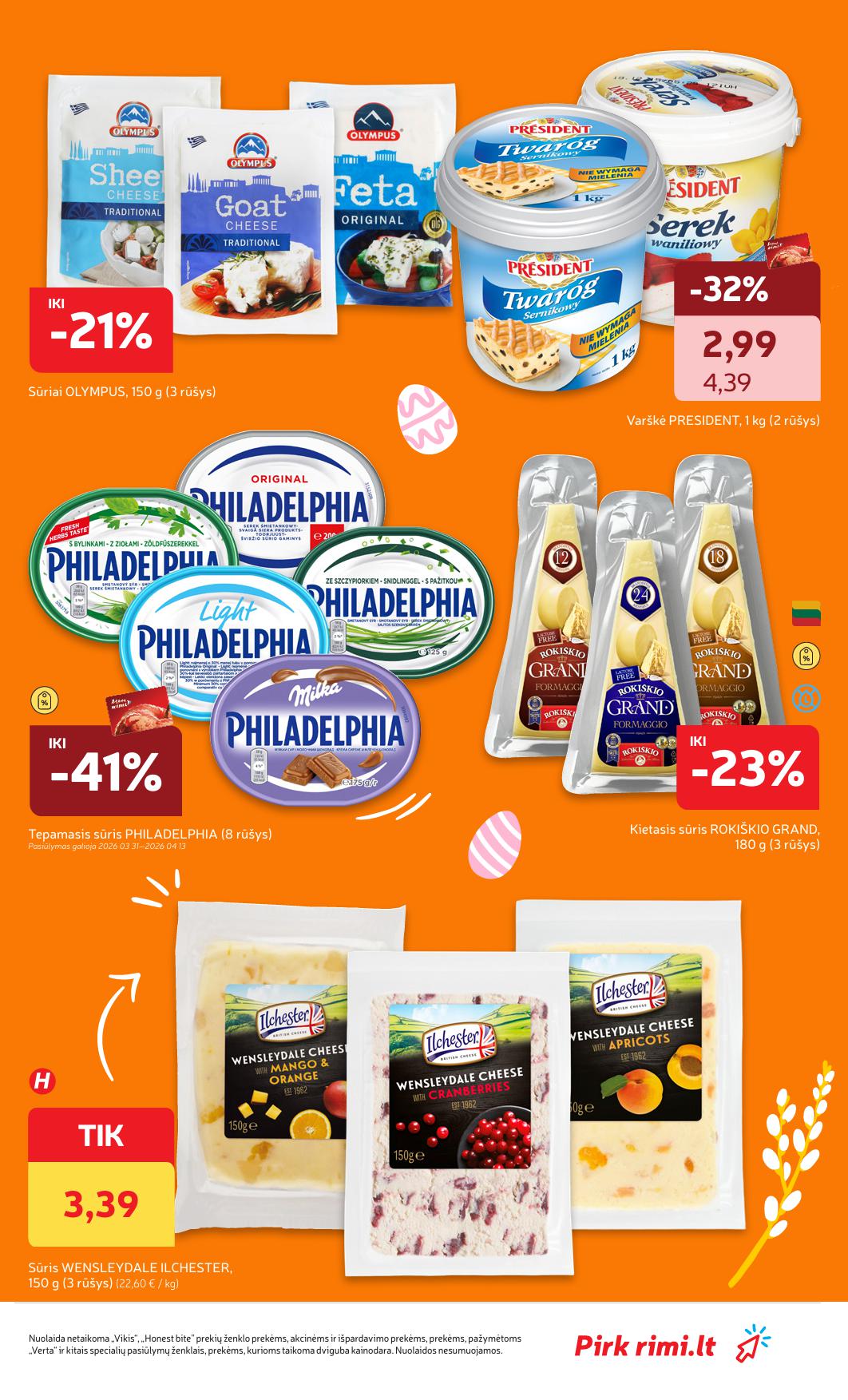 Naujausias RIMI kaininis katalogas 2026.03.31 - 2026.04.06