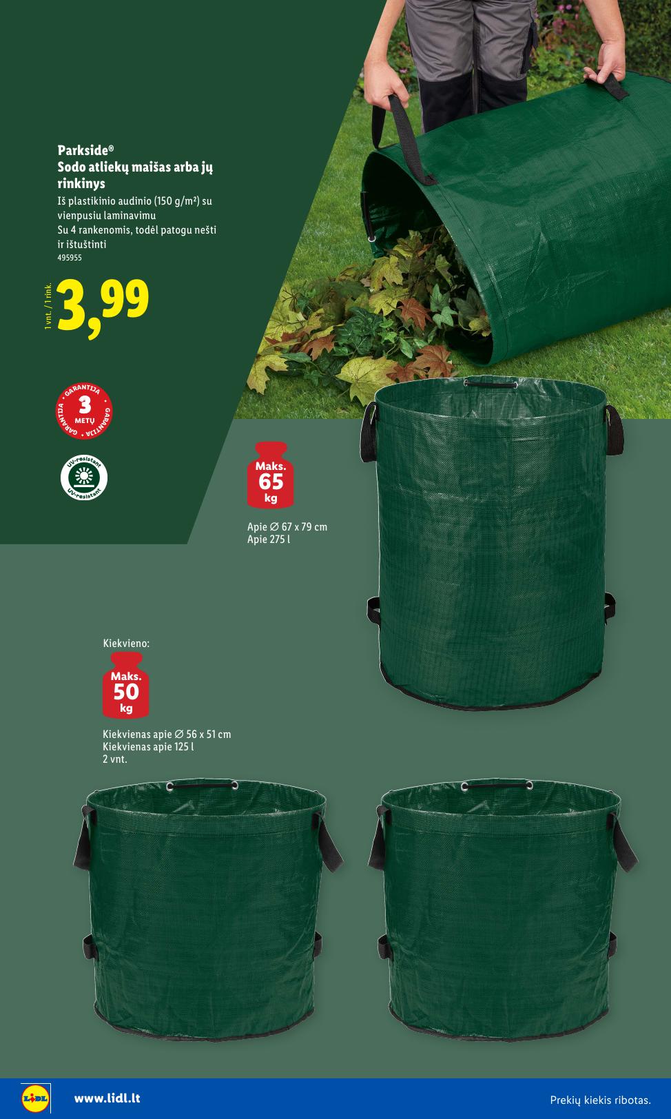 LIDL katalogas "Sodui valio !" galioja nuo 2026.02.16