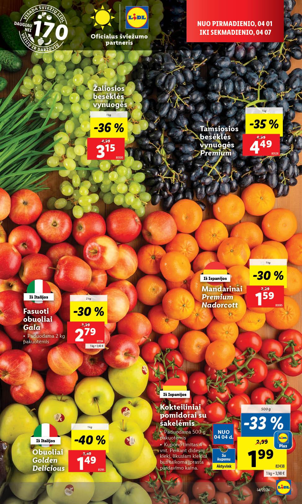 Naujausias LIDL kaininis katalogas 2024.04.01 - 2024.04.07