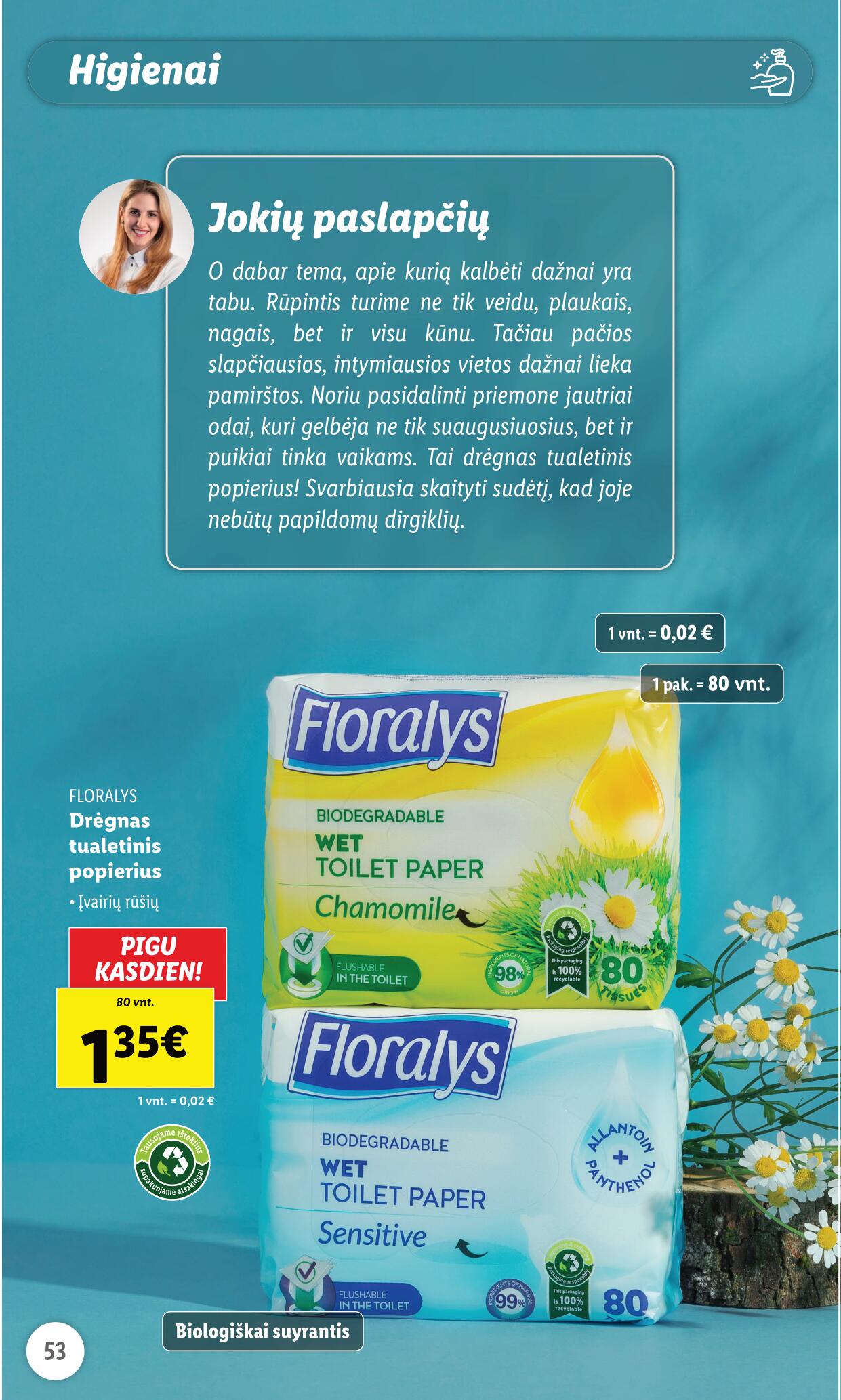 LIDL prekių katalogas "Grožio festivalis" galioja nuo 2023.05.01