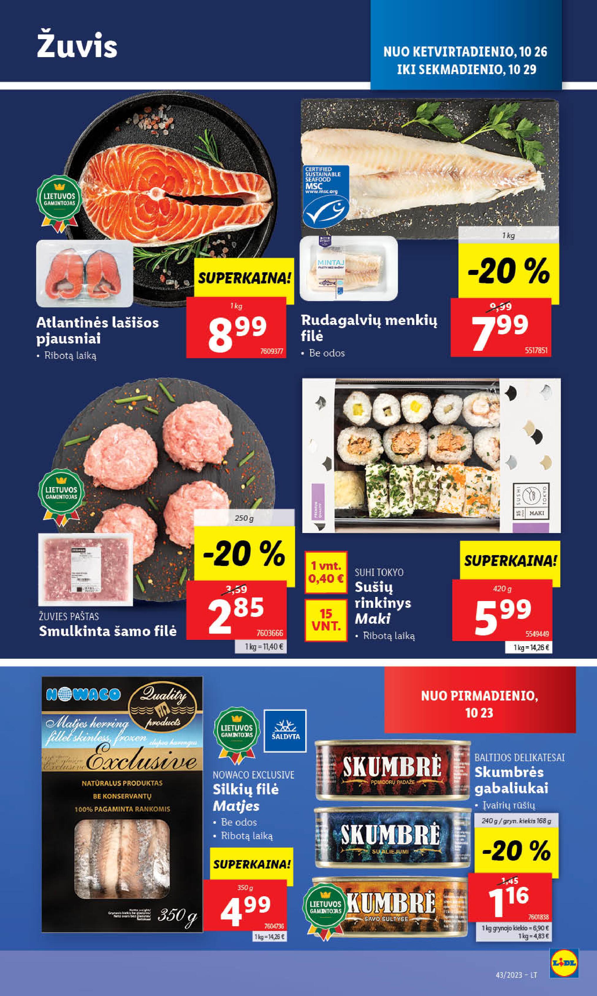 Naujausias LIDL kaininis katalogas 2023.10.23 - 2023.10.29