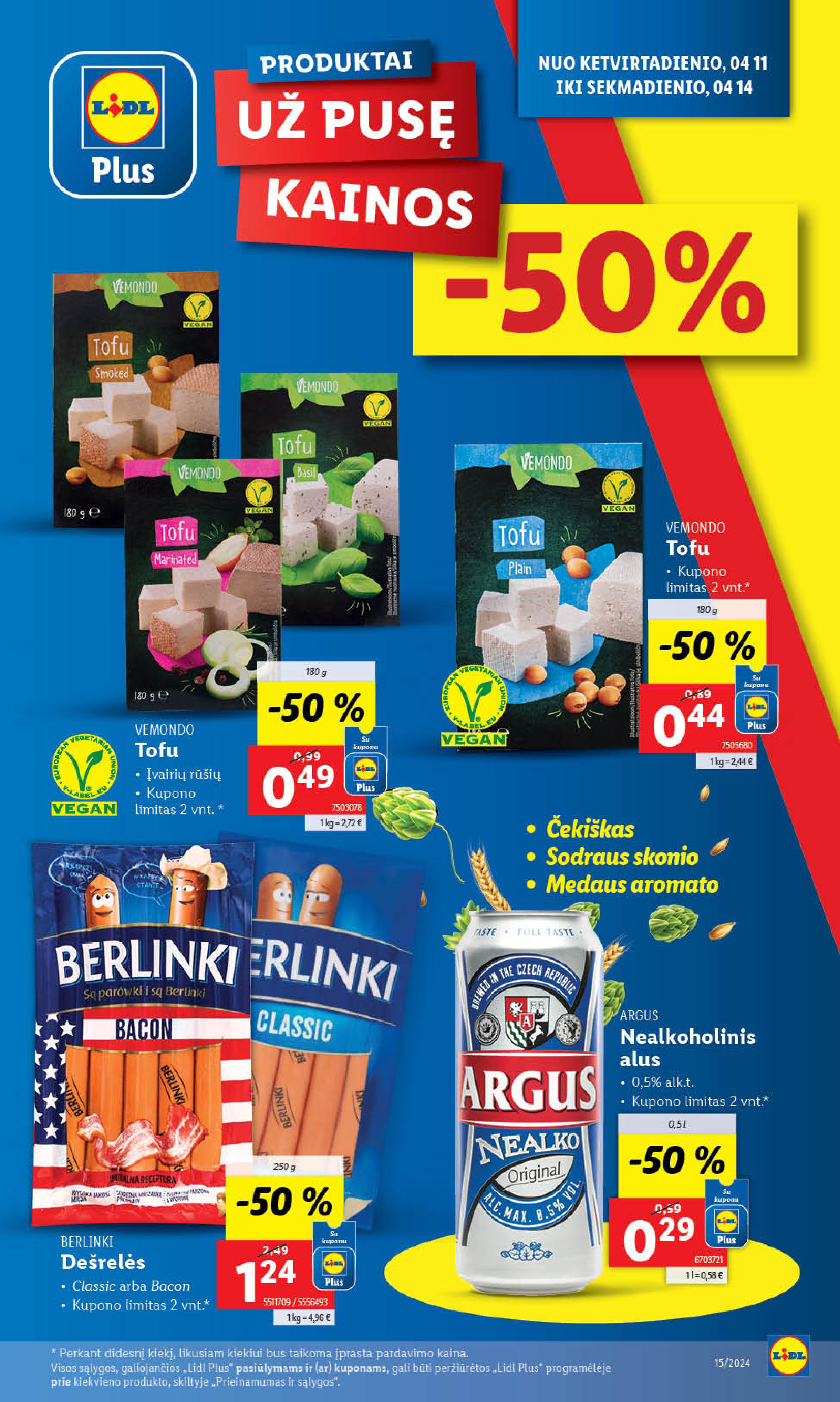 Naujausias LIDL kaininis katalogas 2024.04.08 - 2024.04.14