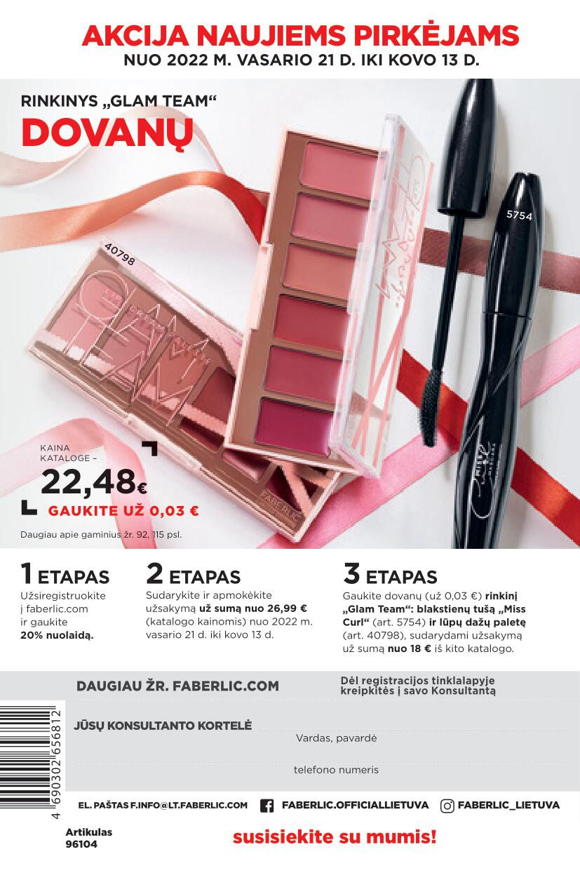 FABERLIC katalogas Nr.4 galioja 2022.02.21 - 2022.03.13