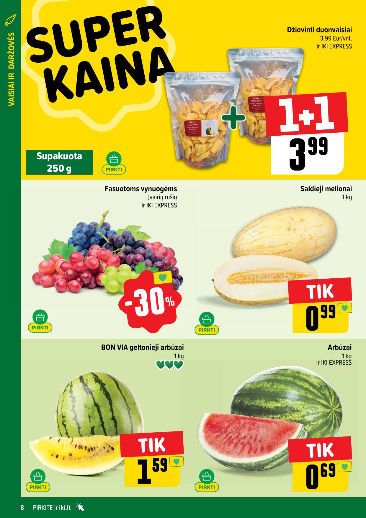 Naujausias IKI kaininis katalogas 2025.08.04 - 2025.08.10