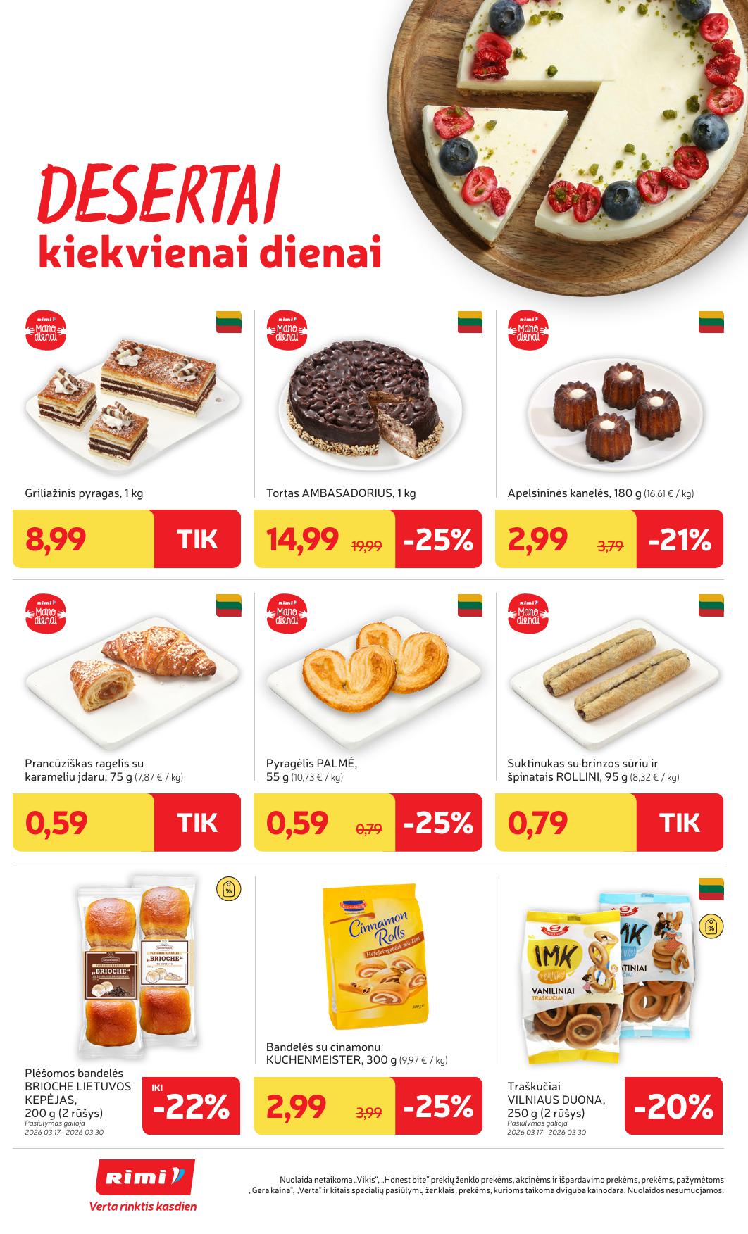 Naujausias RIMI kaininis katalogas 2026.03.24 - 2026.03.30