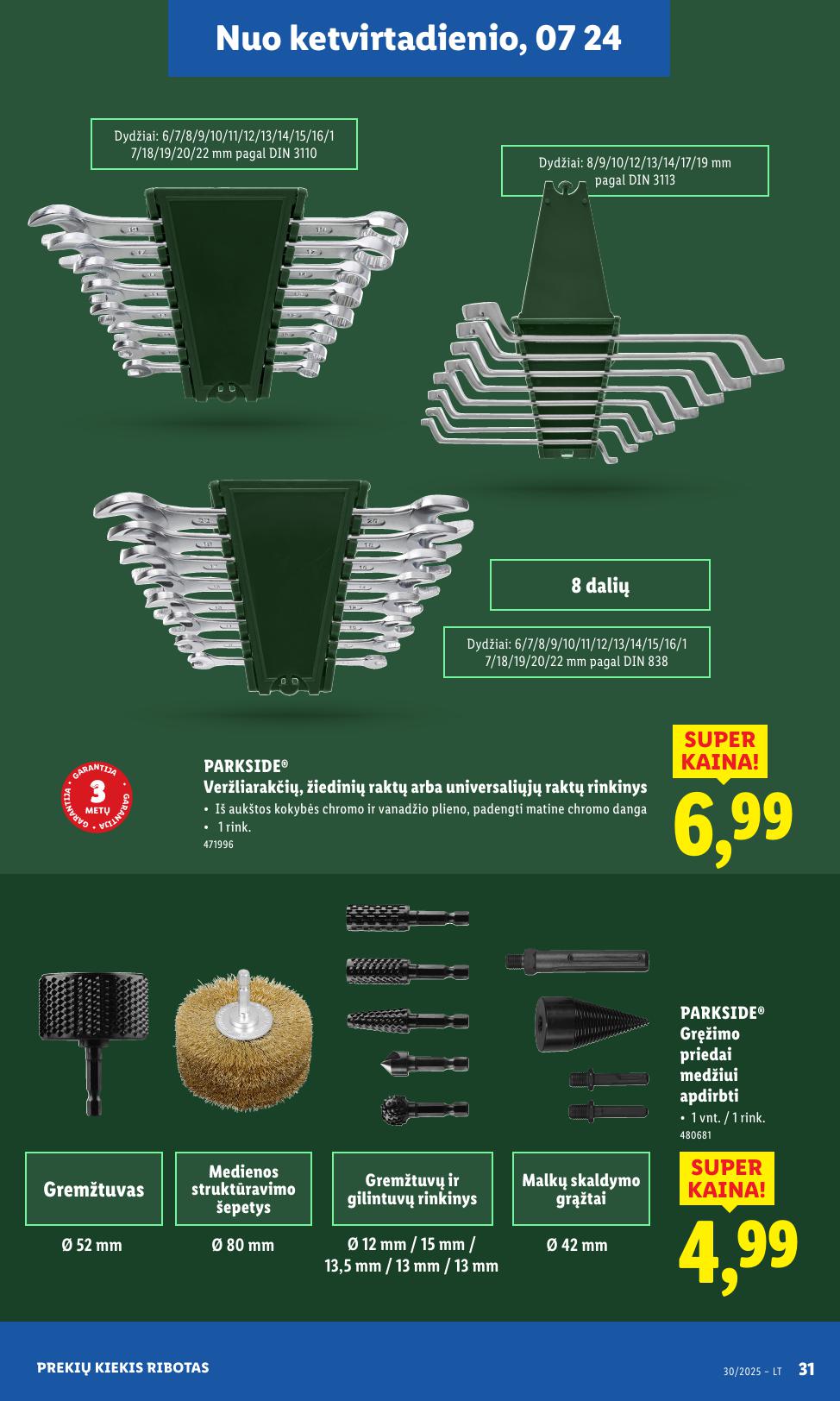 LIDL ne maisto prekių leidinys 2025.07.21 - 2025.07.27