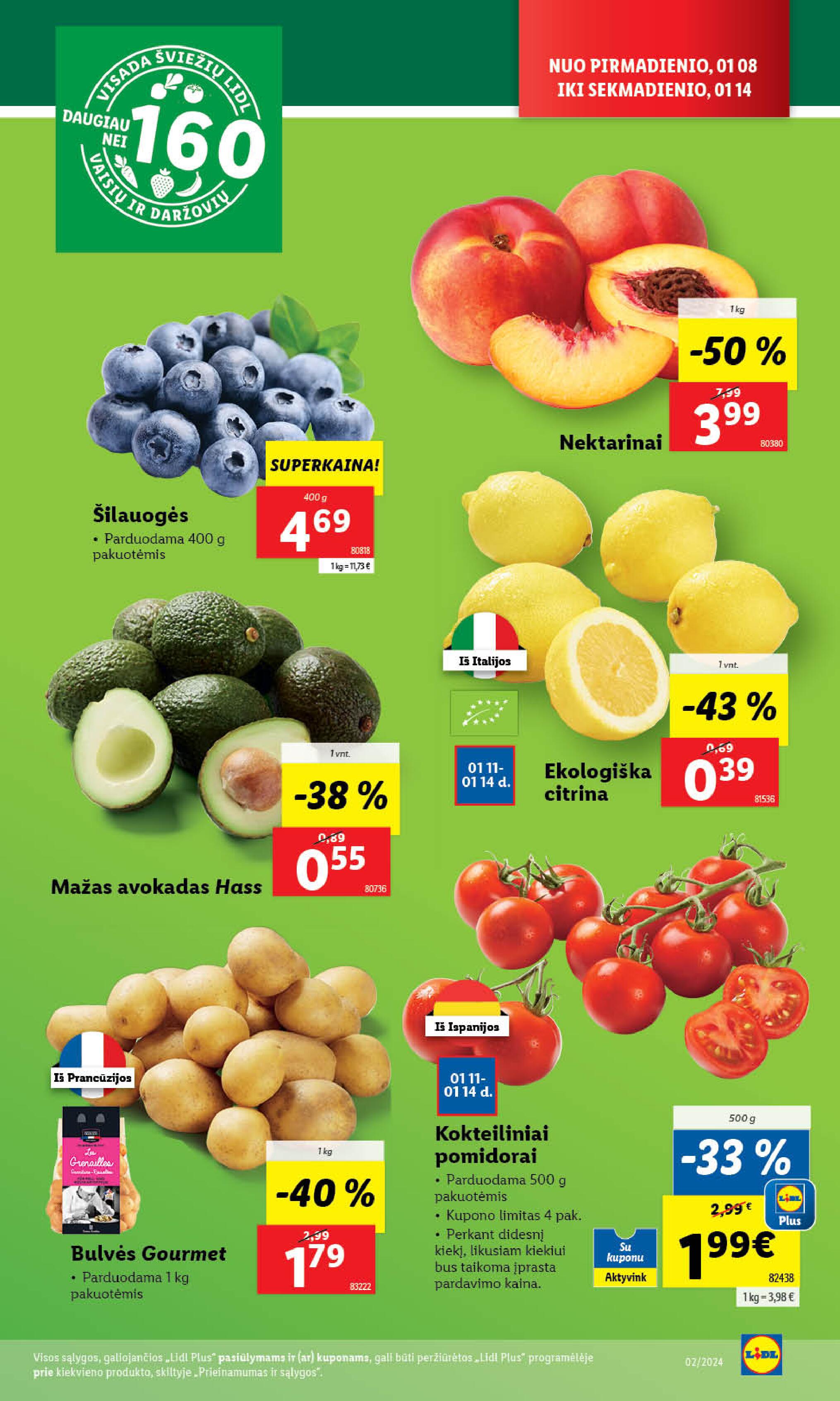 Naujausias LIDL kaininis katalogas 2024.01.08 - 2024.01.14