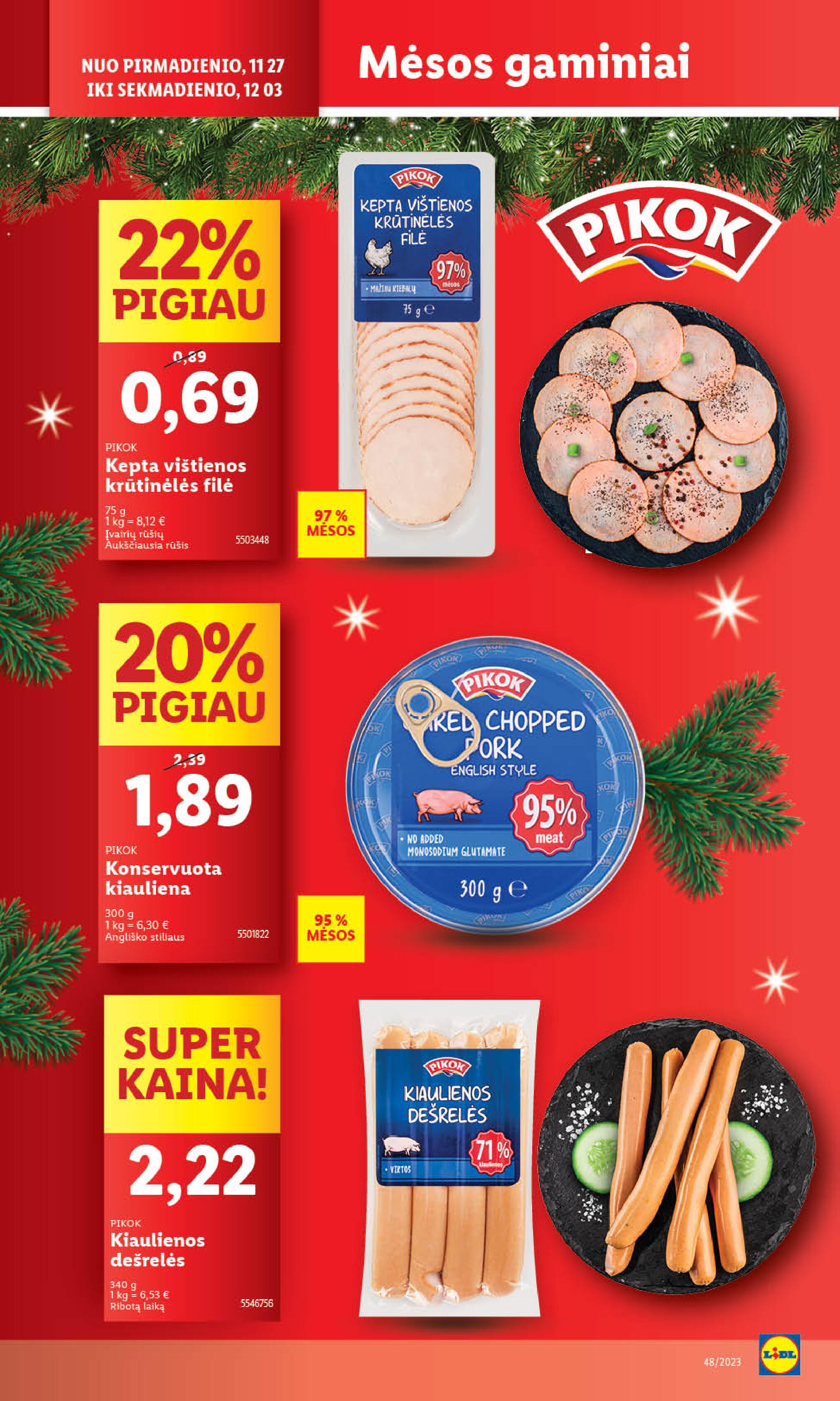 Naujausias LIDL kaininis katalogas 2023.11.27 - 2023.12.03