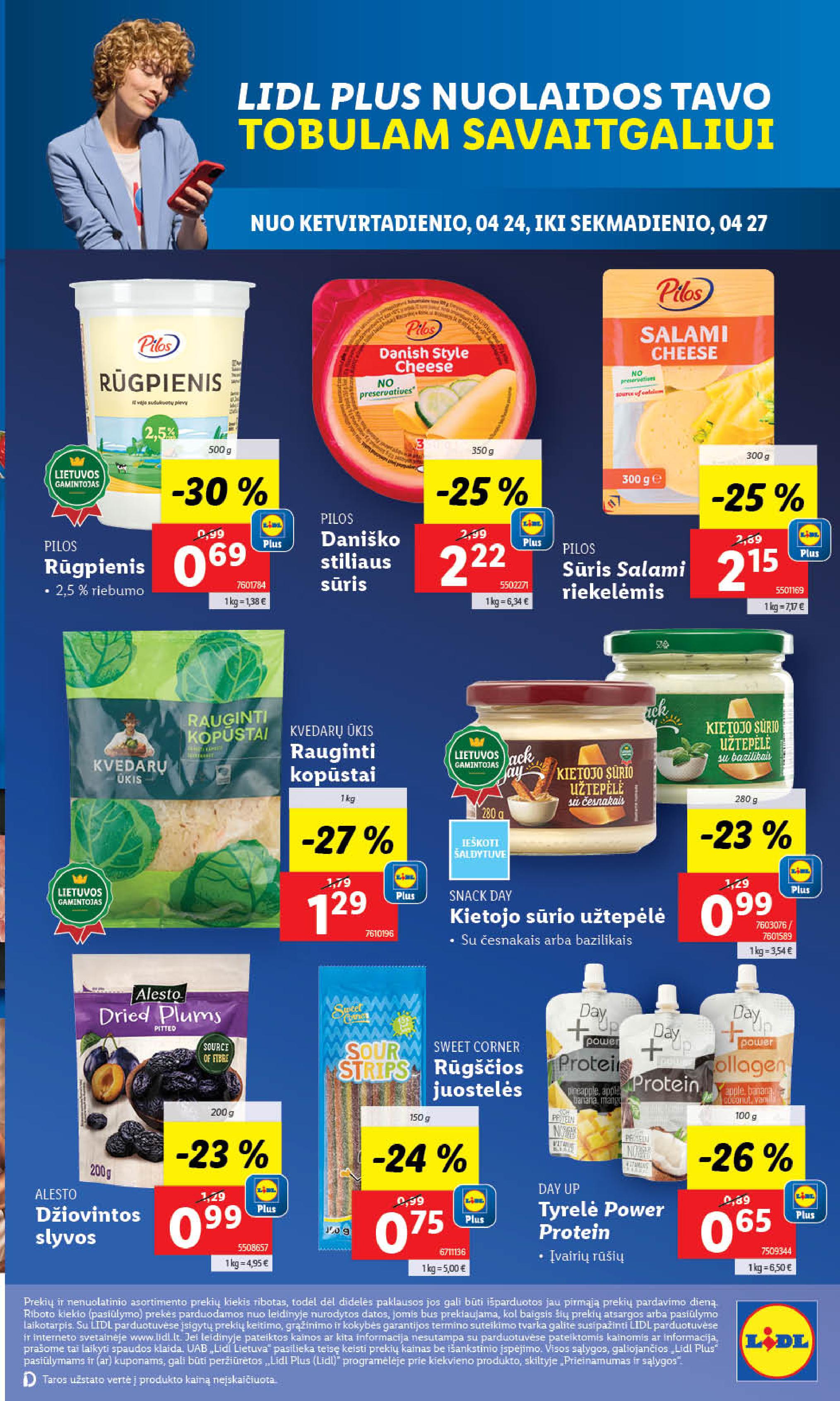 LIDL akcijų ir nuolaidų leidinys 2025.04.21 - 2025.04.27