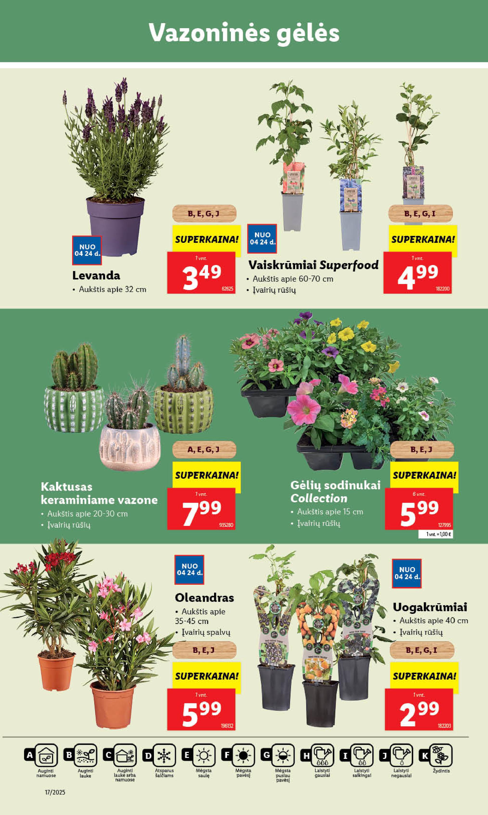 LIDL akcijų ir nuolaidų leidinys 2025.04.21 - 2025.04.27
