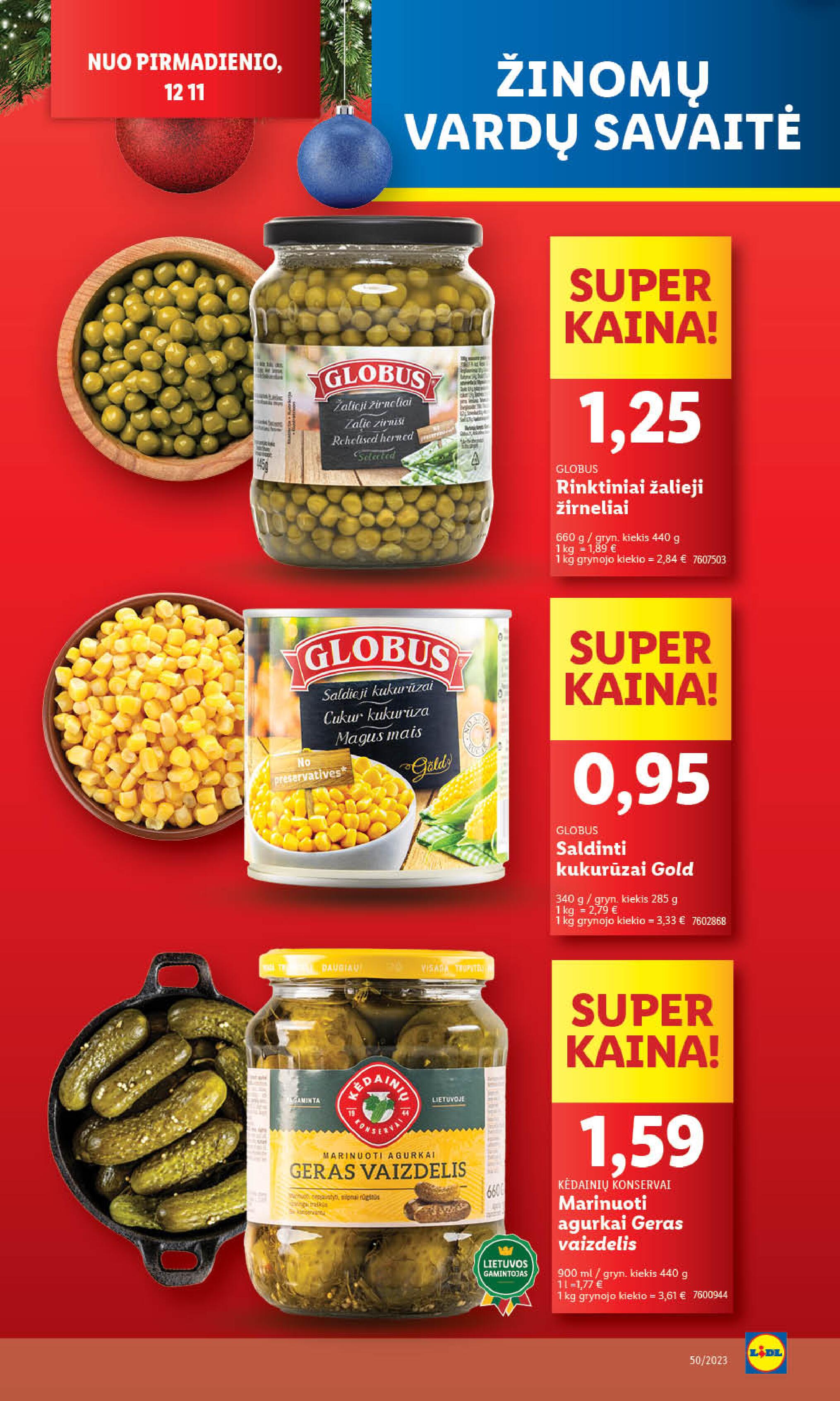 Naujausias LIDL kaininis katalogas 2023.12.11 - 2023.12.17