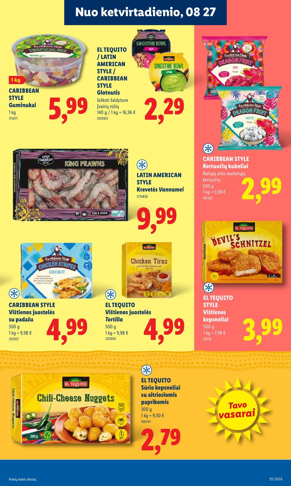 LIDL akcijų ir nuolaidų leidinys 2026.08.24 - 2026.08.30