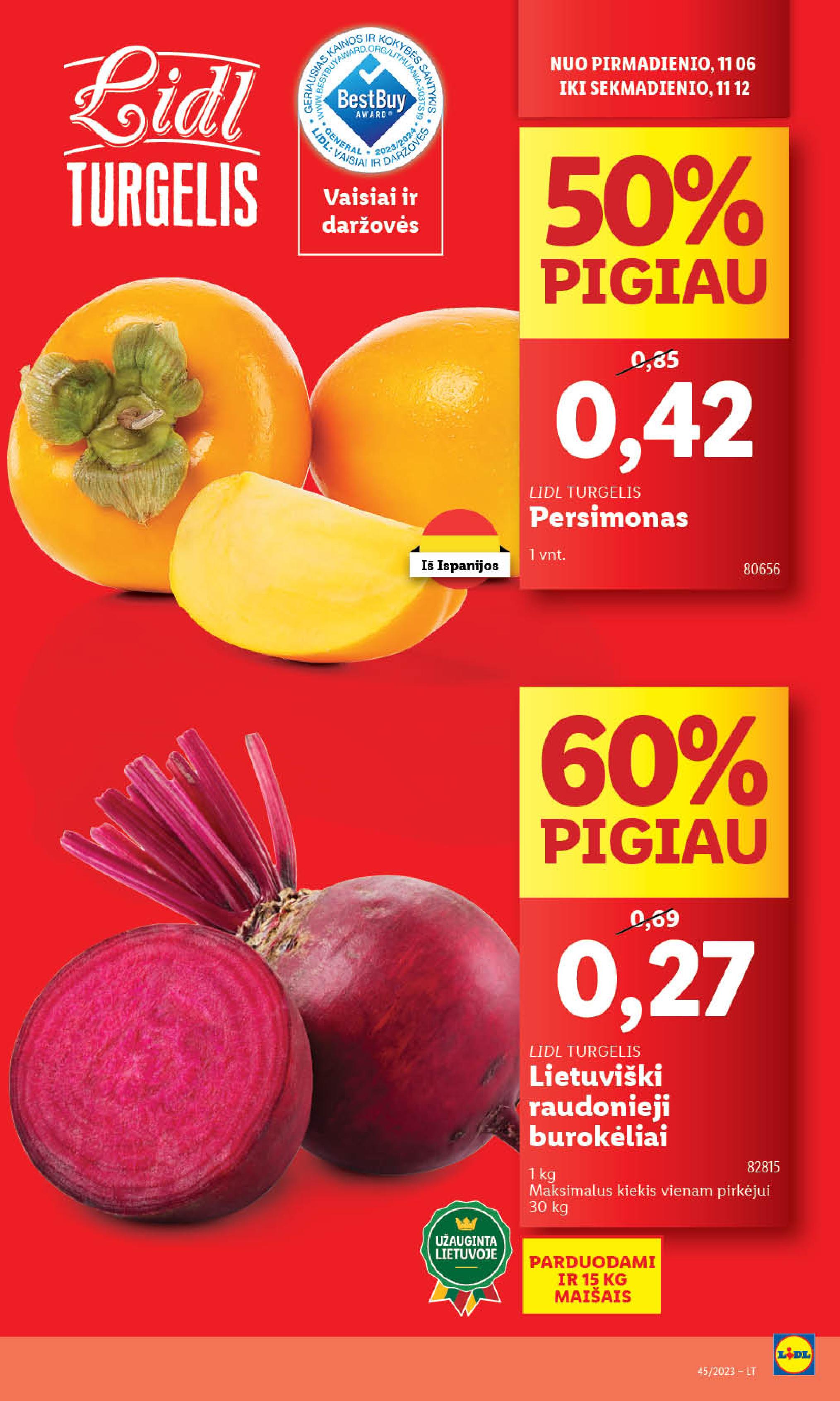 Naujausias LIDL kaininis katalogas 2023.11.06 - 2023.11.12