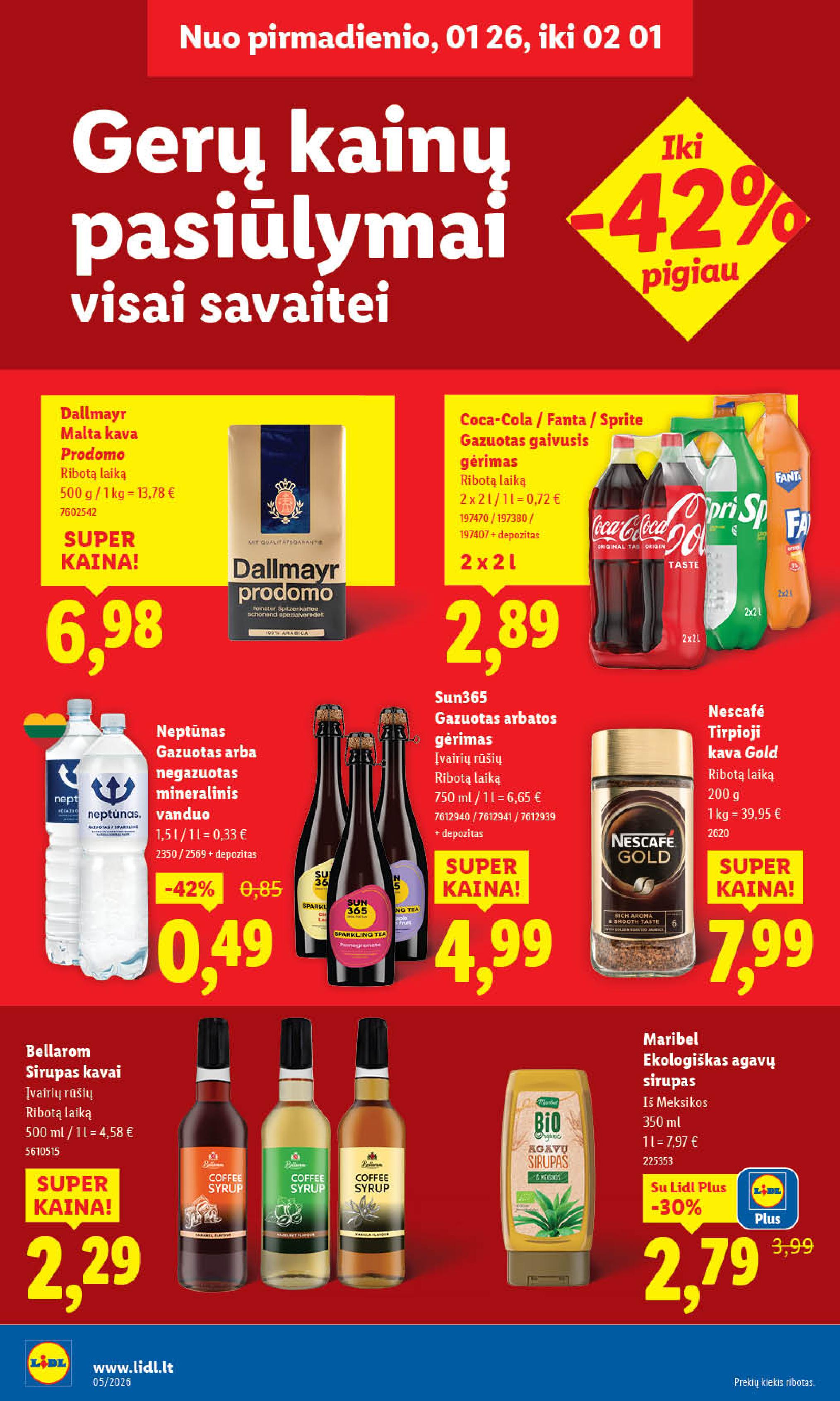 Naujausias LIDL kaininis katalogas 2026.01.26 - 2026.02.01