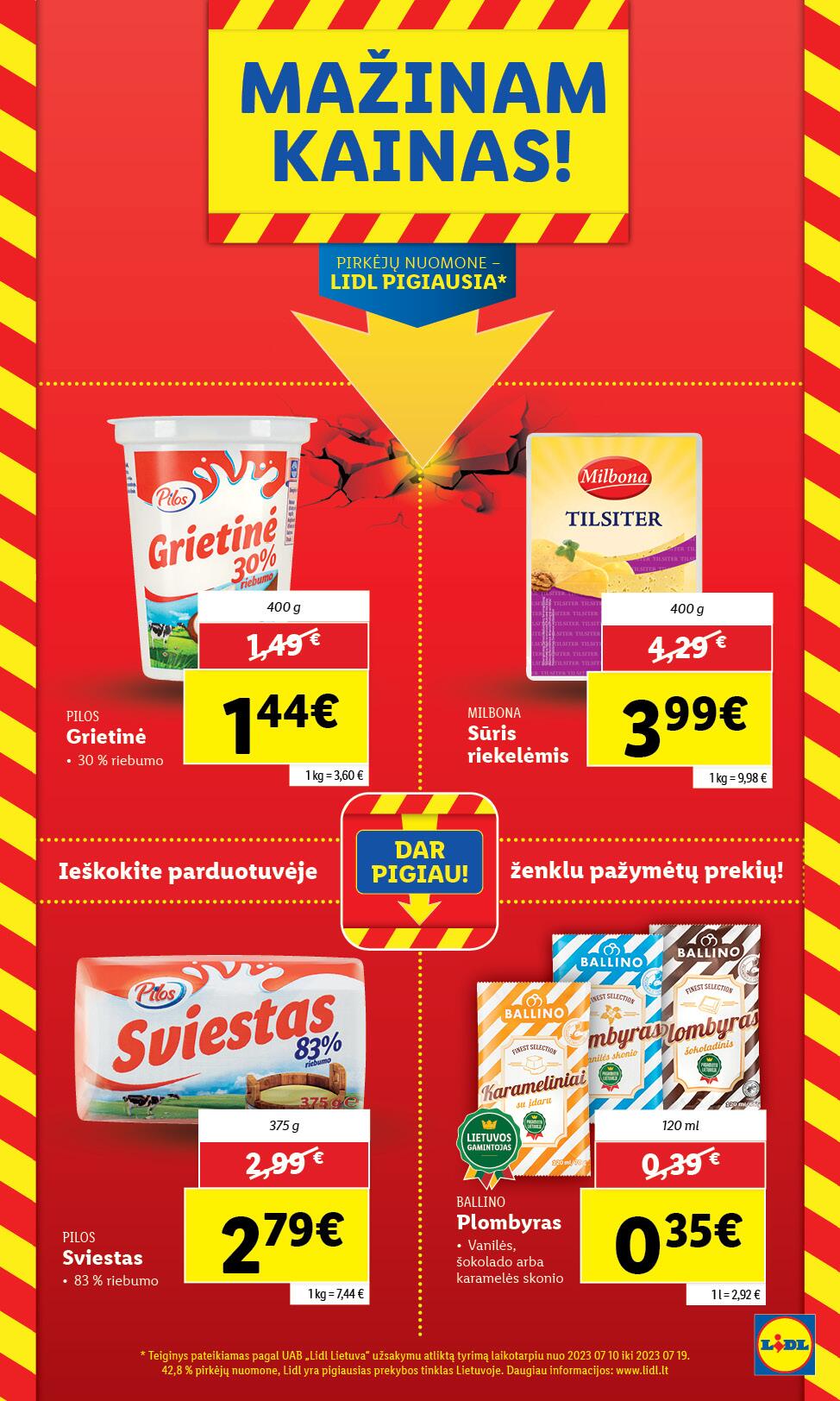 Naujausias LIDL kaininis katalogas 2023.07.31 - 2023.08.06