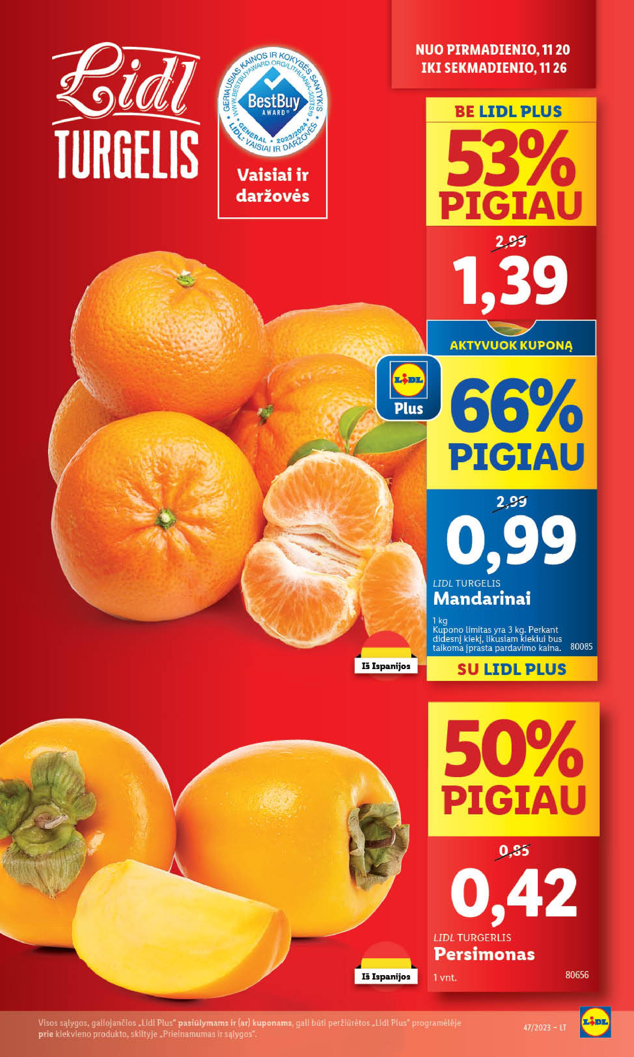 Naujausias LIDL kaininis katalogas 2023.11.20 - 2023.11.26