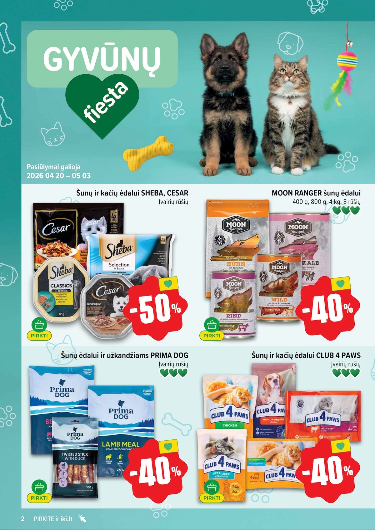 Naujausias IKI kaininis katalogas 2026.04.20 - 2026.04.26