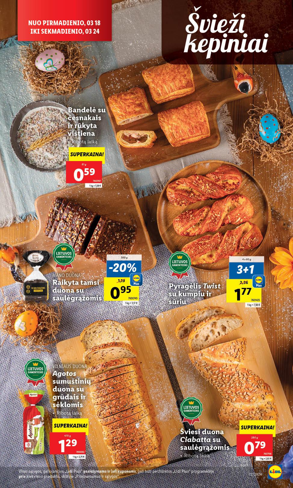 Naujausias LIDL kaininis katalogas 2024.03.18 - 2024.03.24