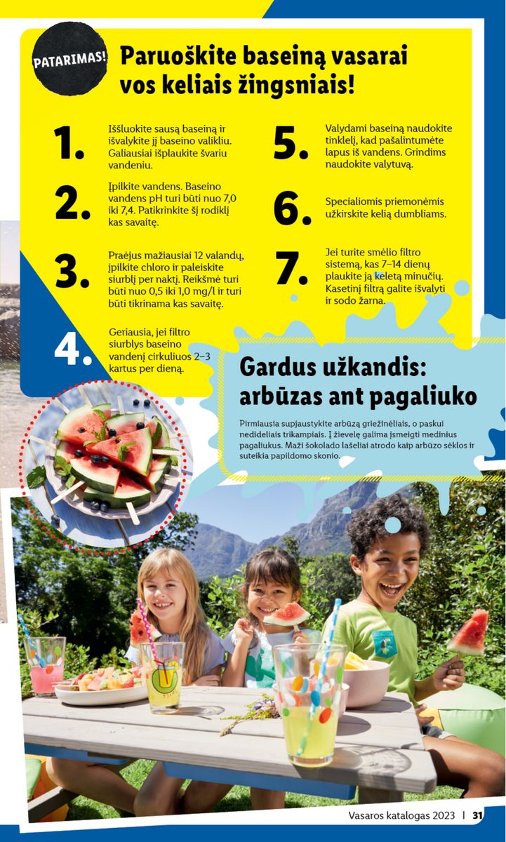 LIDL Vasaros katalogas 2023