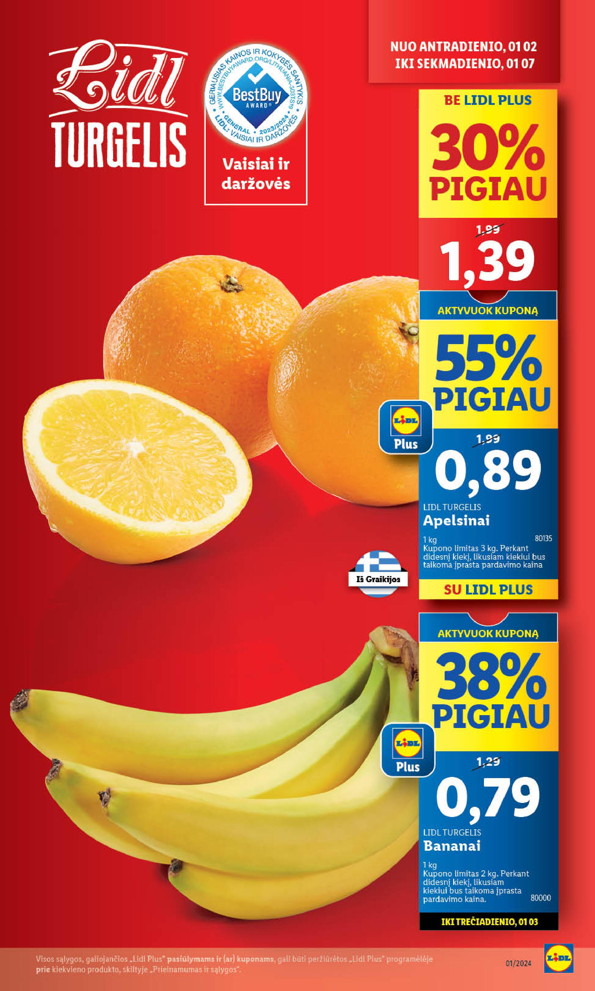 Naujausias LIDL kaininis katalogas 2024.01.02 - 2024.01.07