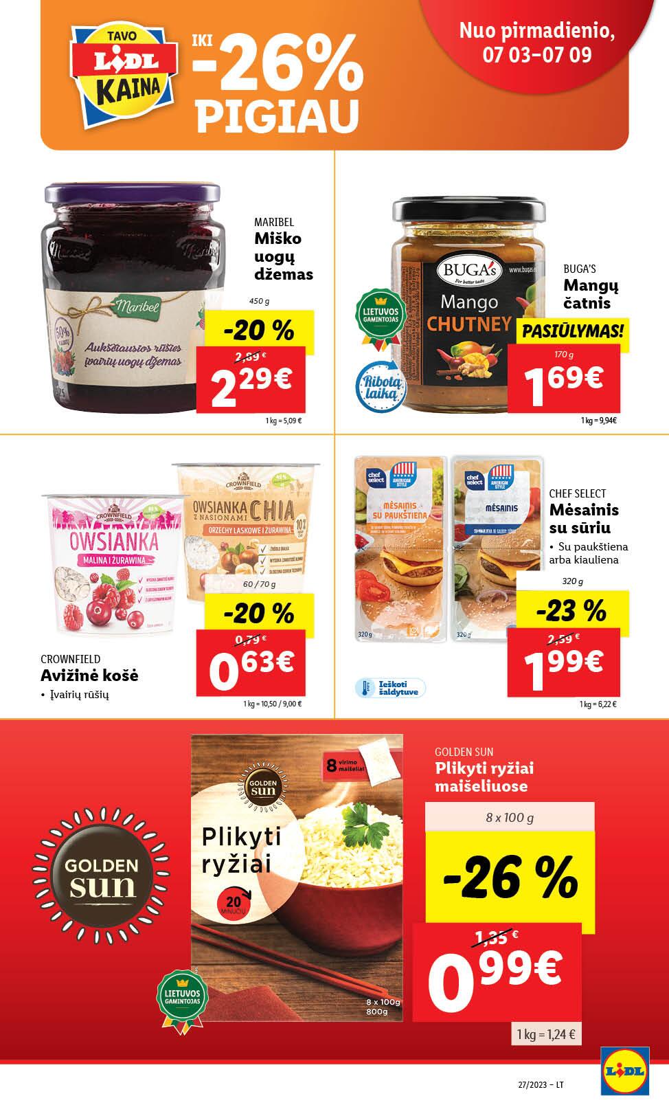 Naujausias LIDL kaininis katalogas 2023.07.03 - 2023.07.09