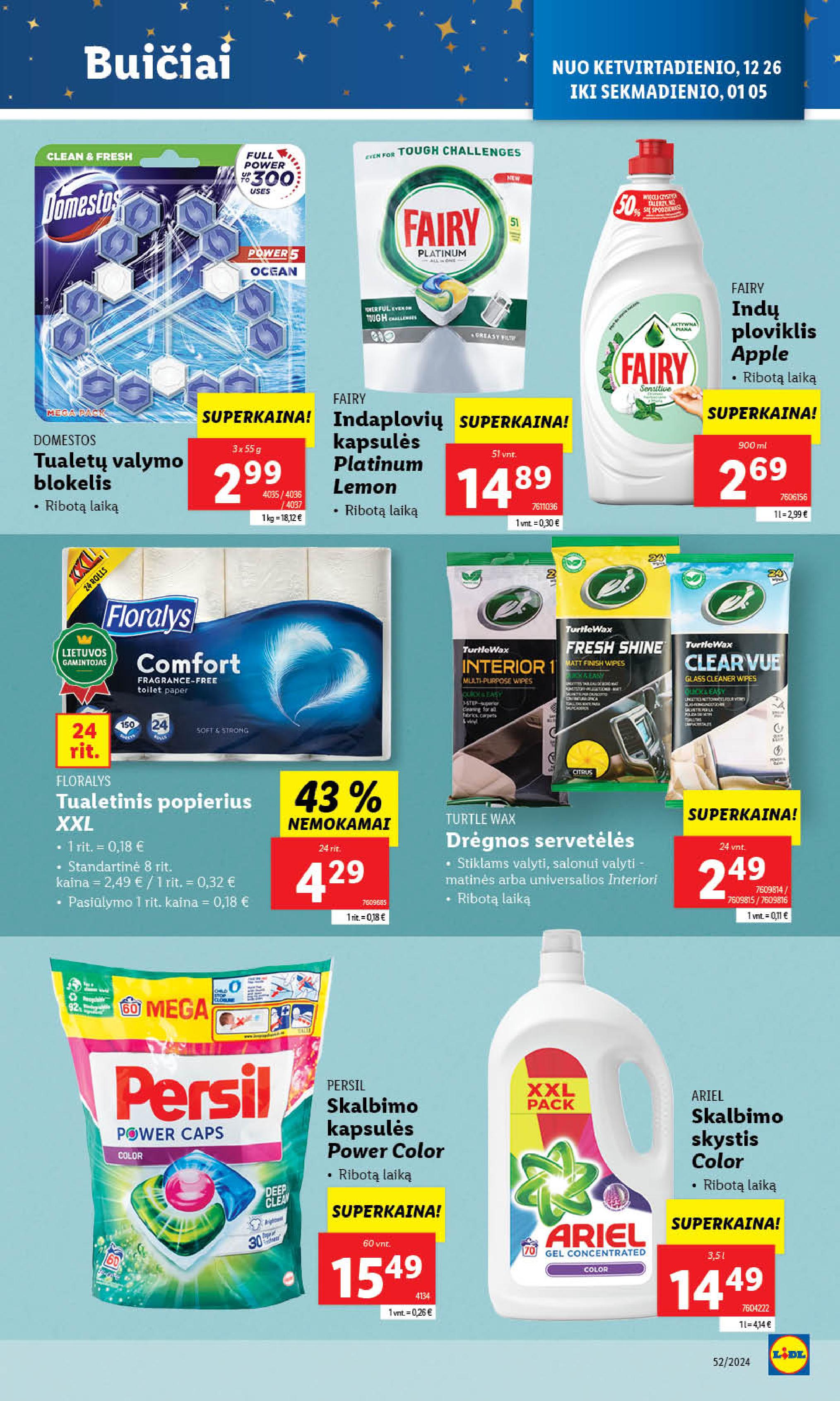 Naujausias LIDL kaininis katalogas 2024.12.26 - 2024.12.31