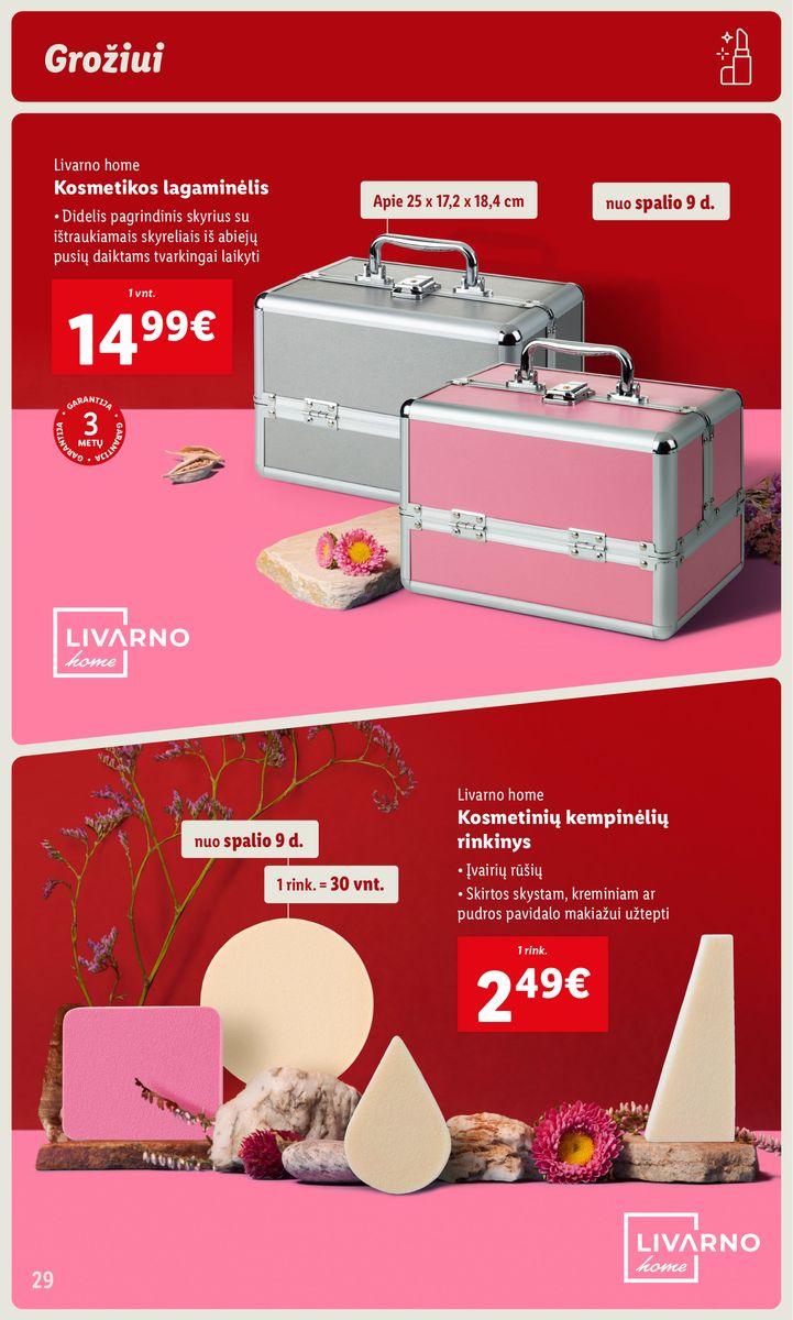 LIDL prekių katalogas "Grožio festivalis" galioja nuo 2023.10.05