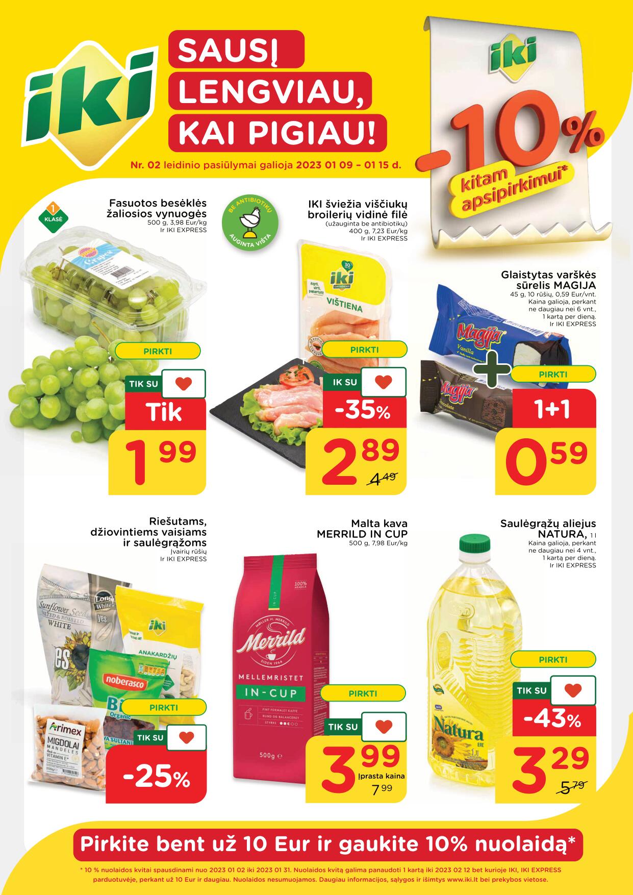 Naujausias IKI kaininis katalogas 2023.01.09 - 2023.01.15