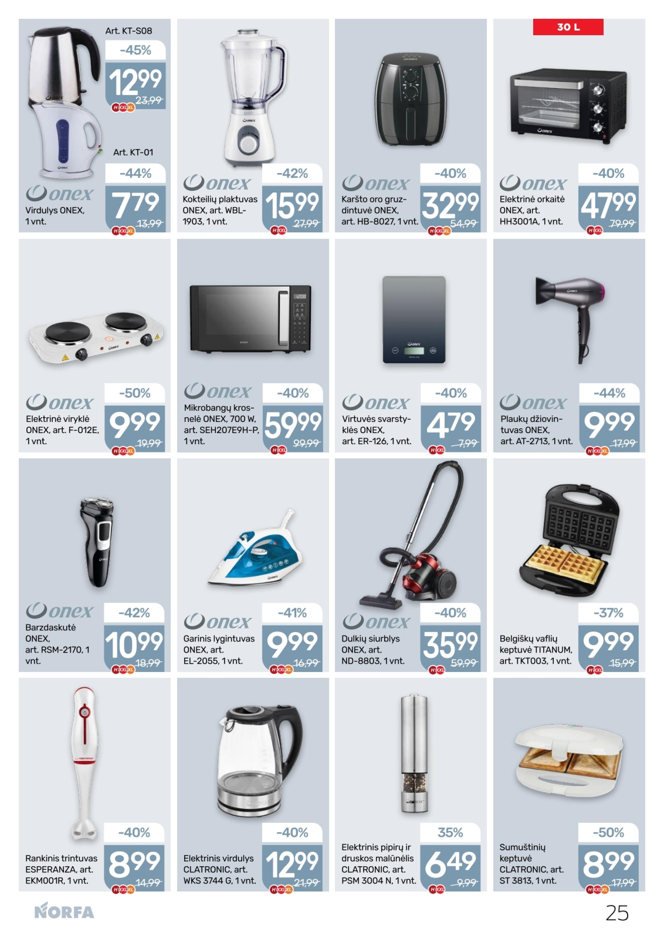 Naujausias NORFA kaininis katalogas 2026.03.19 - 2026.04.01