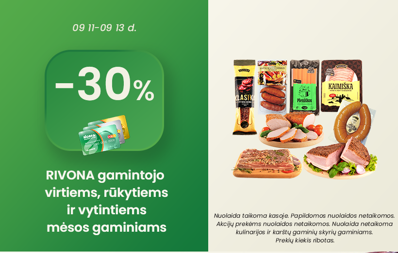 NORFA savaitgalio akcijos galioja rugsėjo 11 - rugsėjo 13 d.