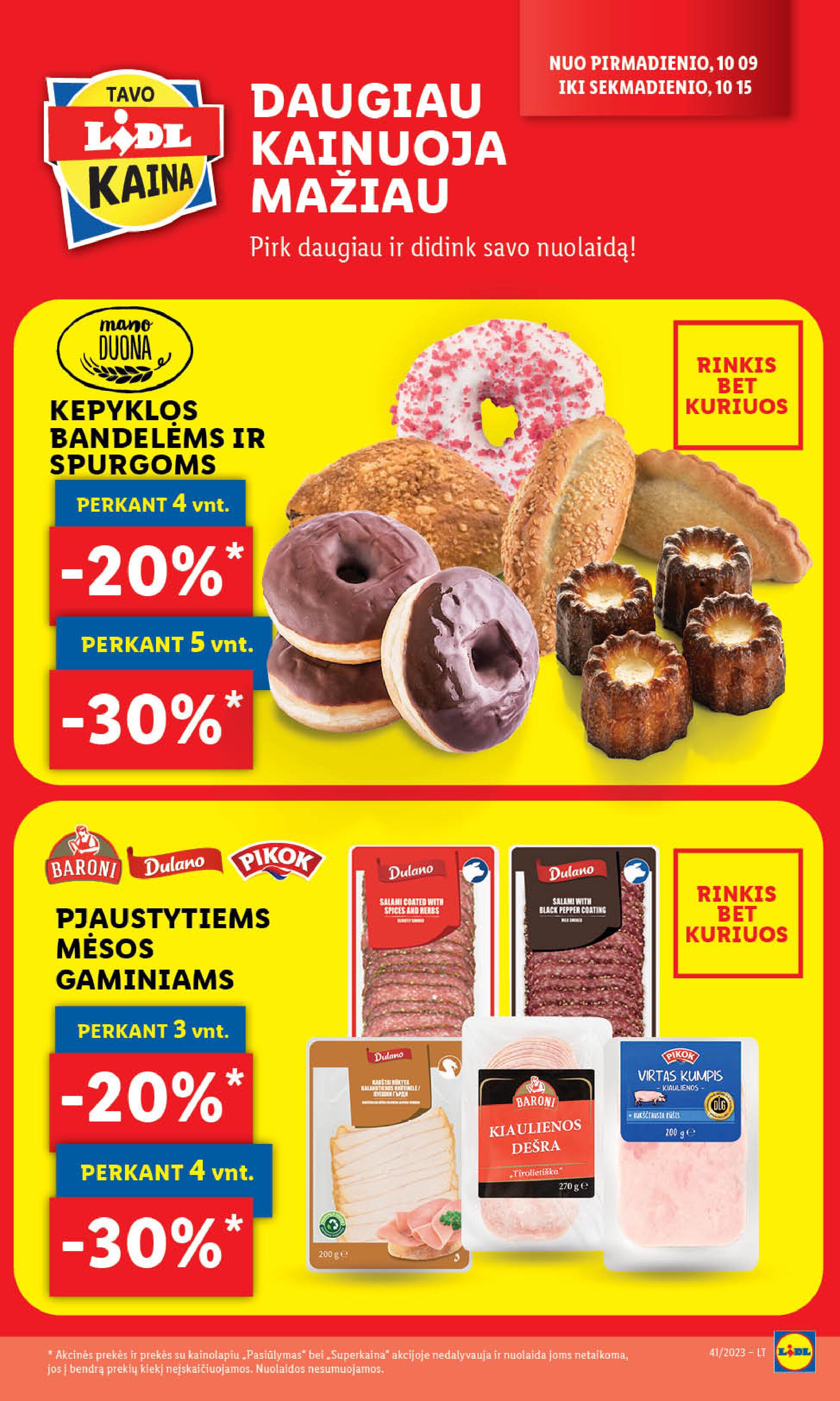 Naujausias LIDL kaininis katalogas 2023.10.09 - 2023.10.15