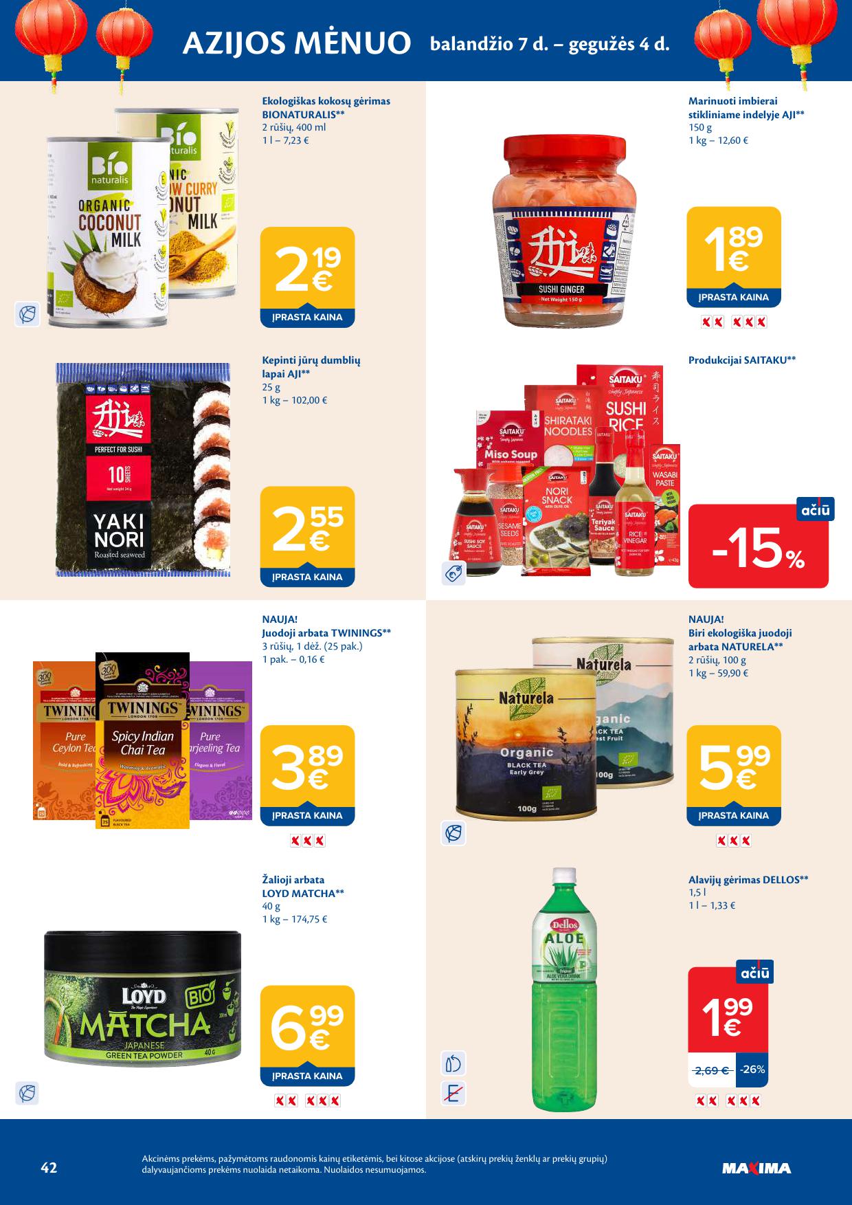 Naujausias MAXIMA kaininis katalogas 2026.04.28 - 2026.05.04