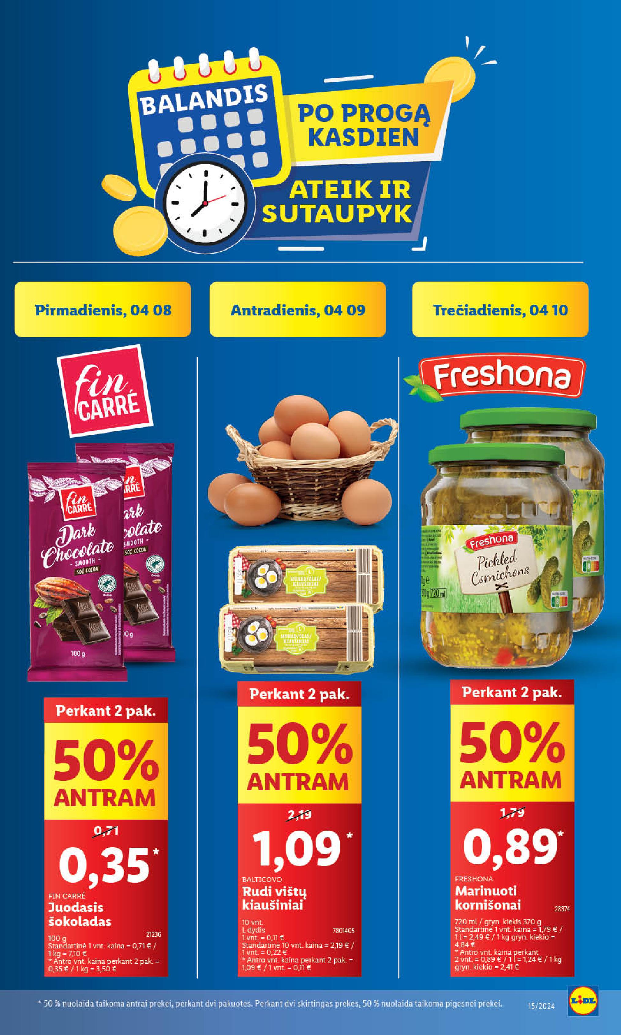Naujausias LIDL kaininis katalogas 2024.04.08 - 2024.04.14
