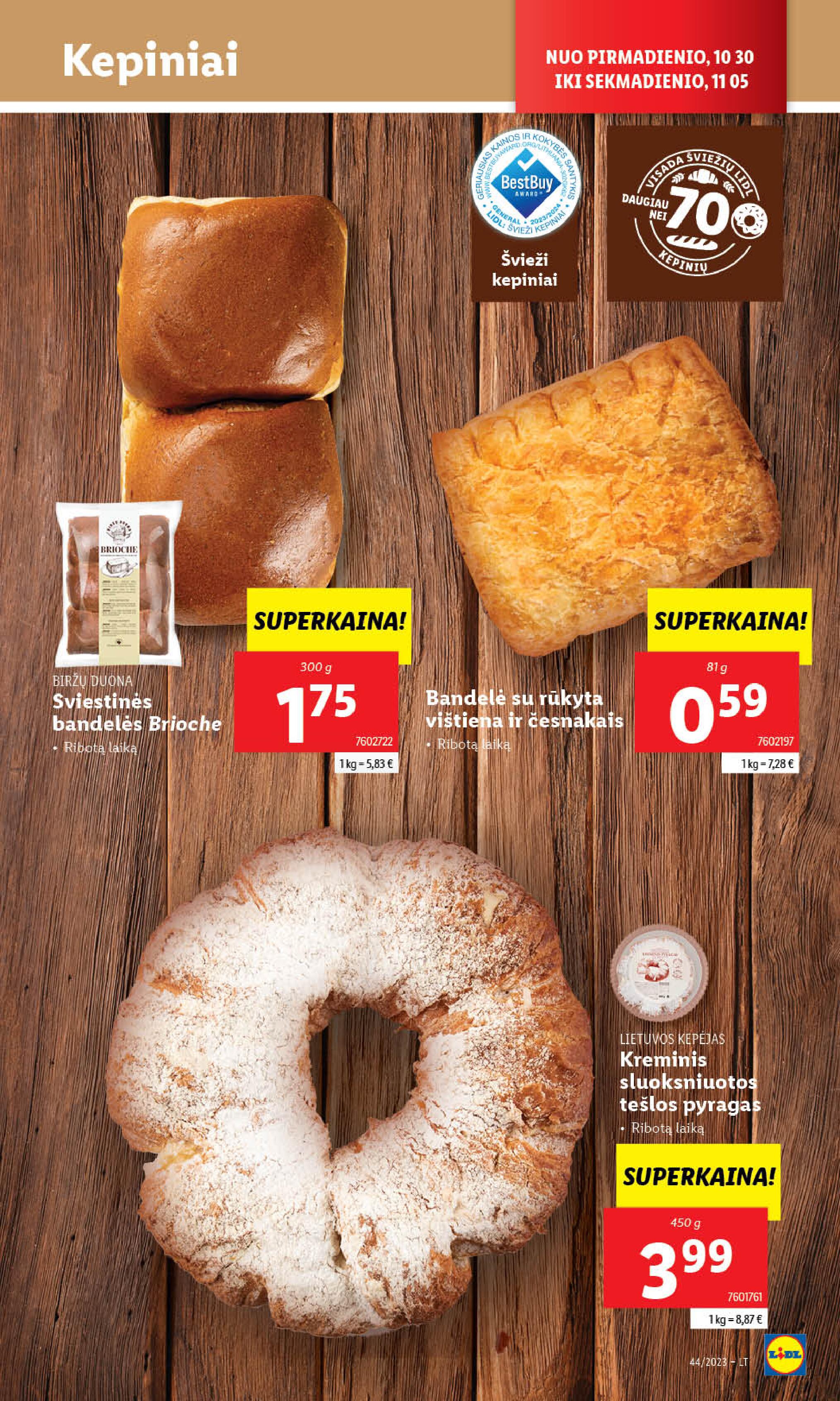 Naujausias LIDL kaininis katalogas 2023.10.30 - 2023.11.05