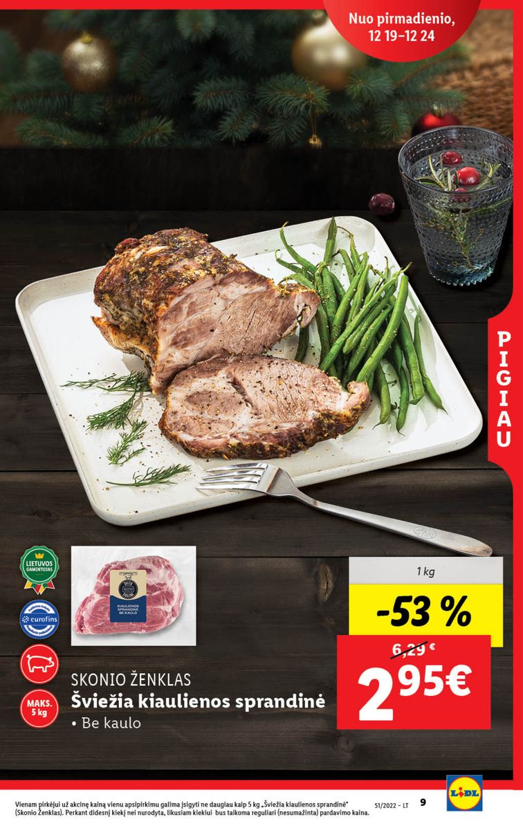 Naujausias LIDL kaininis katalogas 2022.12.19 - 2022.12.25