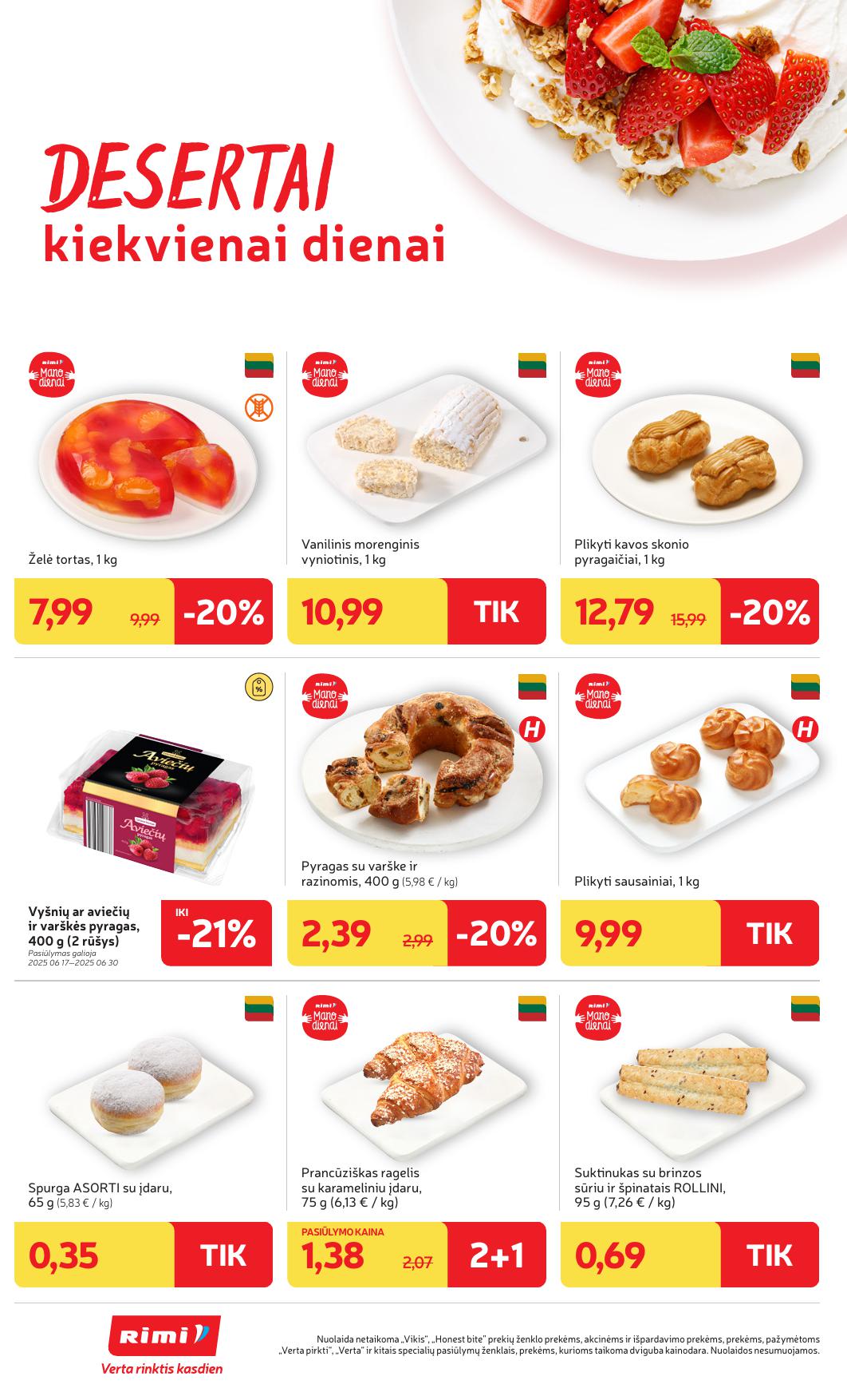 Naujausias RIMI kaininis katalogas 2025.06.17 - 2025.06.23