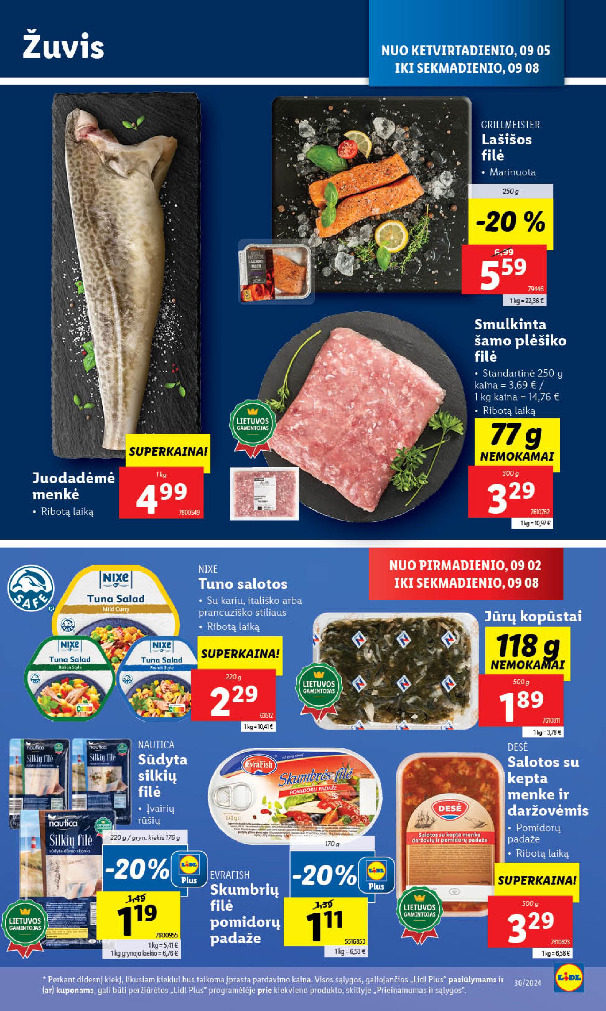 Naujausias LIDL kaininis katalogas 2024.09.02 - 2024.09.08