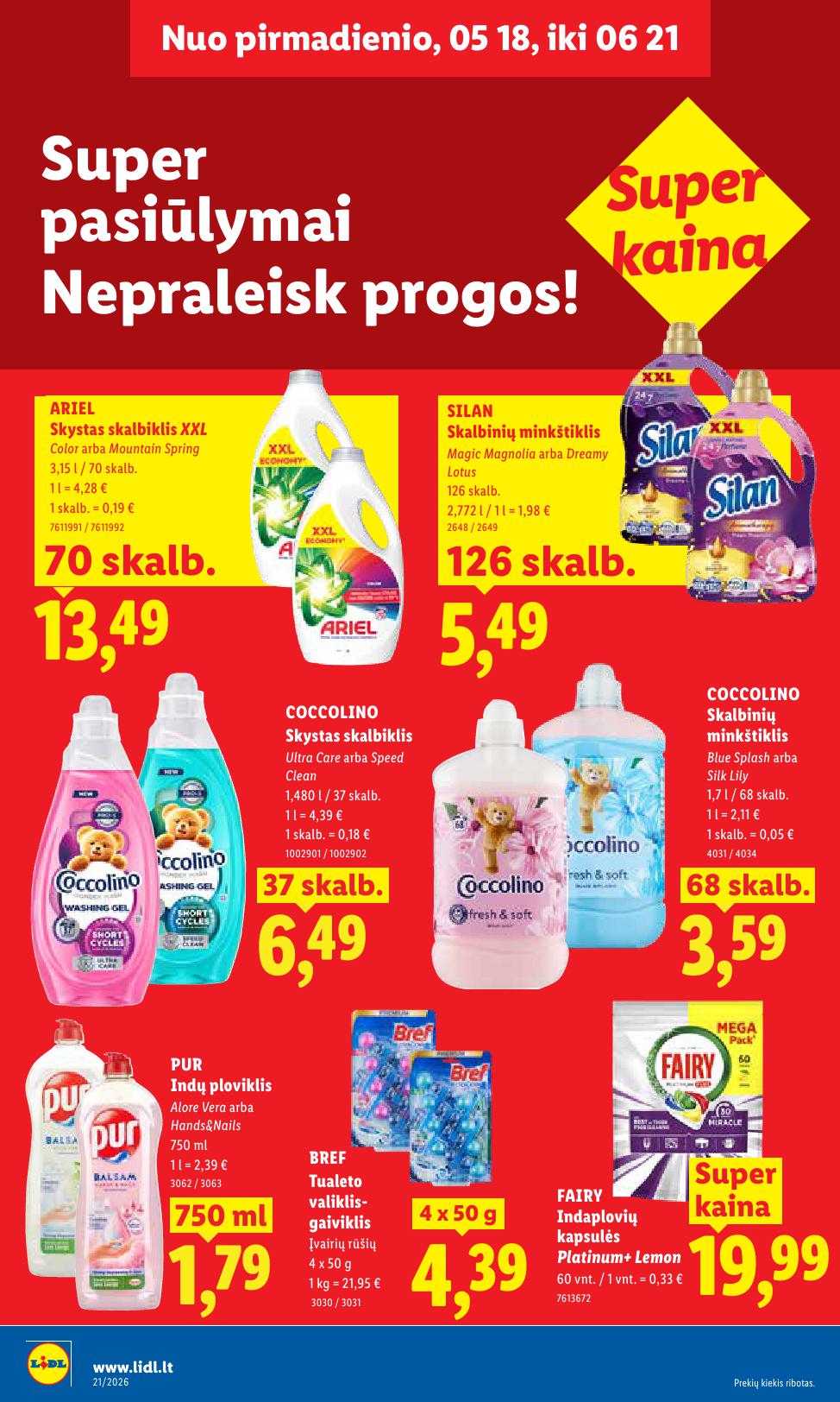 Naujausias LIDL kaininis katalogas 2026.05.18 - 2026.05.24